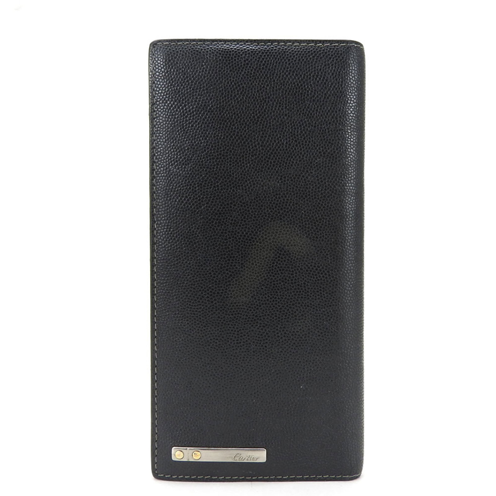 Cartier Long Wallet (Bi-Fold) Leather: Cartier Long Wallet (Bi-Fold) Leather The Cartier Long Wallet (Bi-Fold) Leather is a sleek and sophisticated accessory, boasting a classic bi-fold design with a premium leather finish. Measuring 19cm 