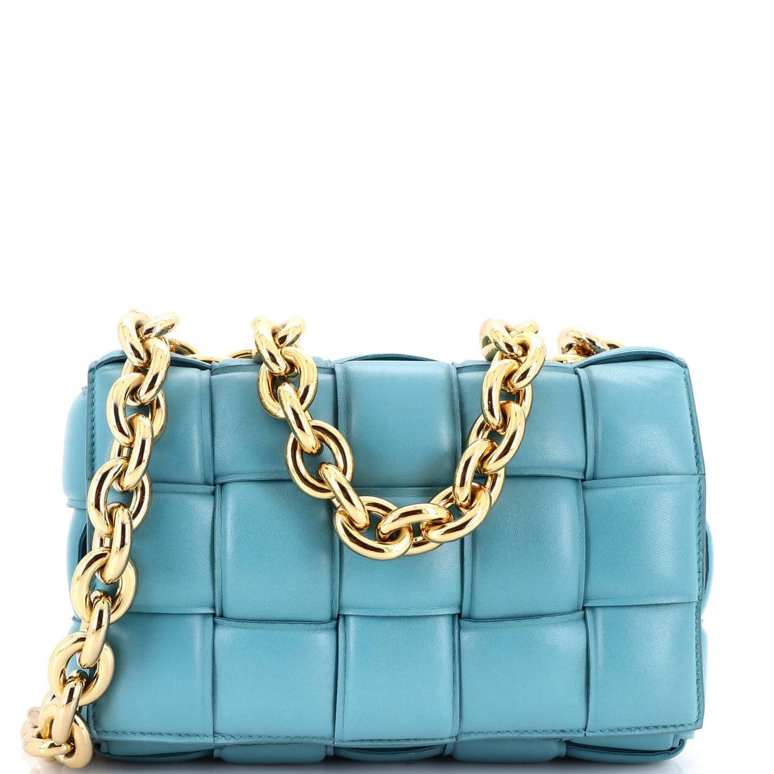Intrecciato Leather Padded Maxi Crossbody Bag Cassette Chain Crossbody (1 of 7)