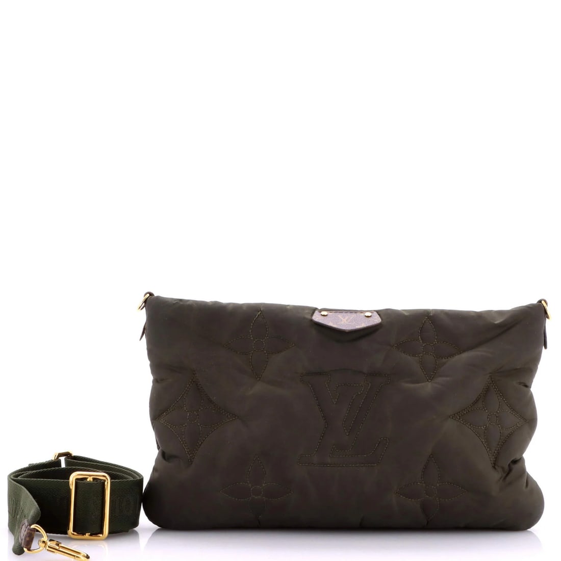 Monogram Quilted Luxe Nylon Pouch - 2