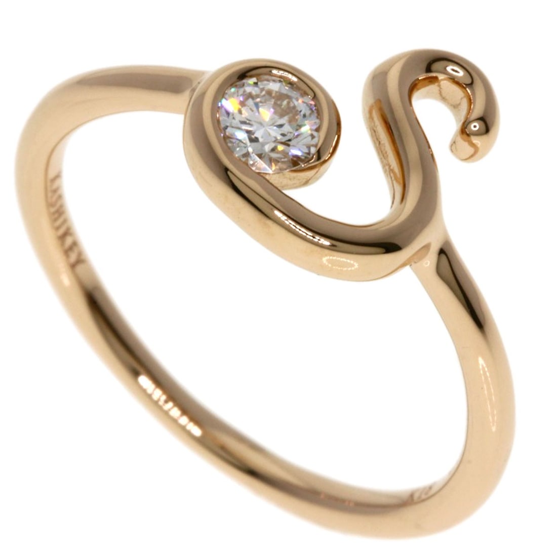 Diamond Ring Kashikey Pink K18 Gold: Diamond Ring Kashikey Pink K18 Gold Kashikey's Diamond Ring showcases a stunning D diamond set in K18 pink gold. The ring's elegant design and exceptional metal purity make it a standout piece, with i