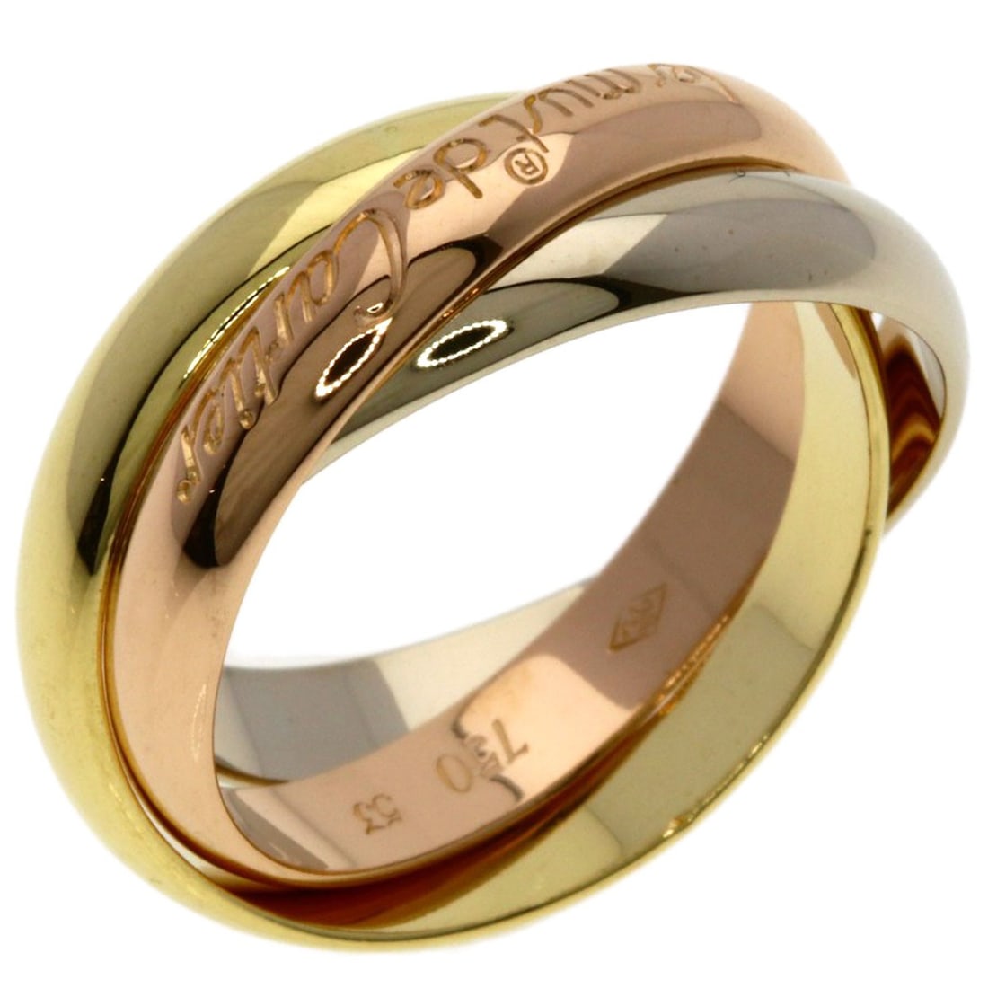 K18 Trinity Gold Ring #53 - 2