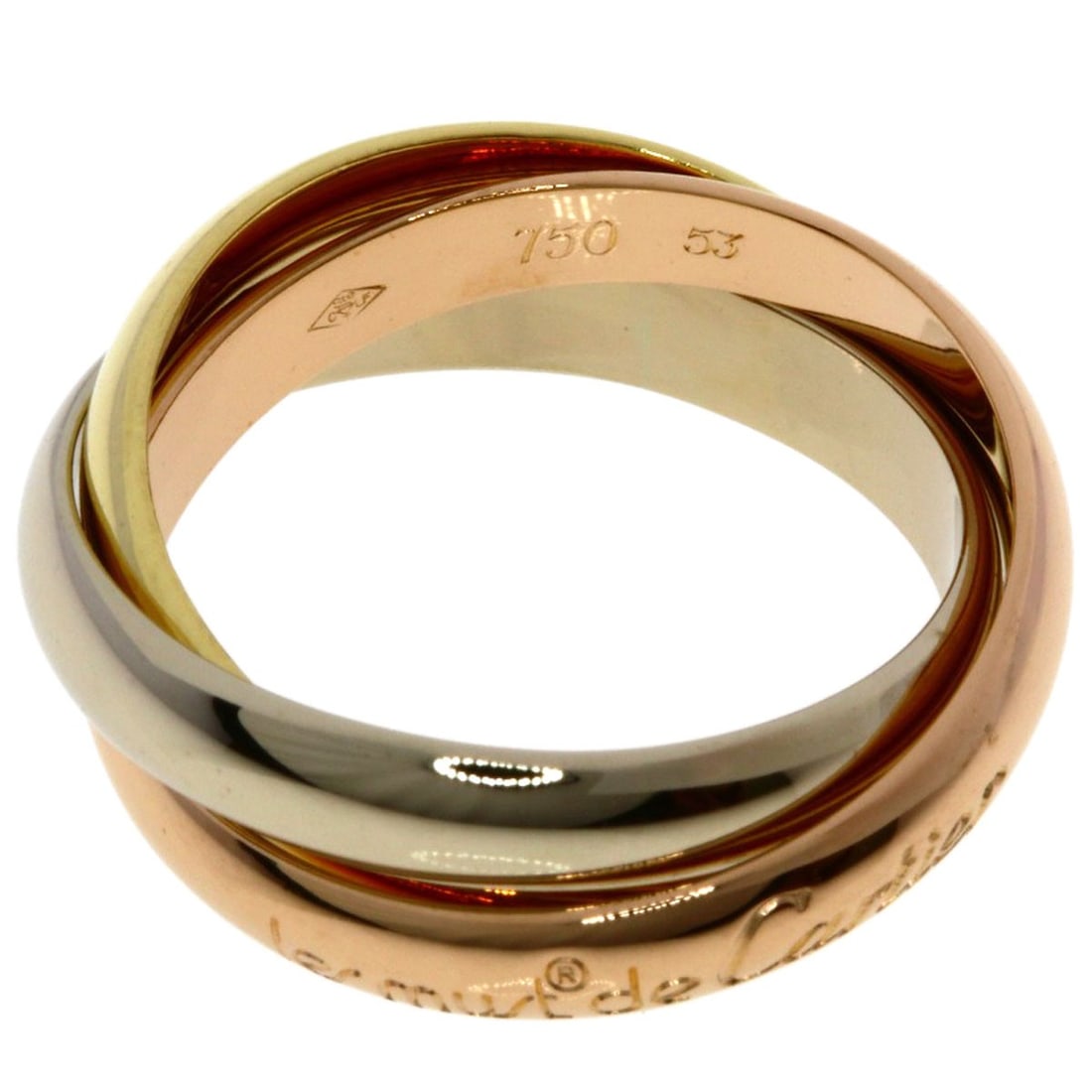 K18 Trinity Gold Ring #53 - 3