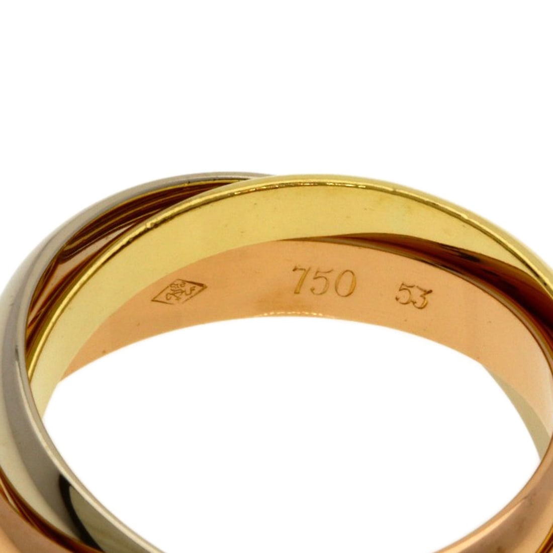 K18 Trinity Gold Ring #53 - 6