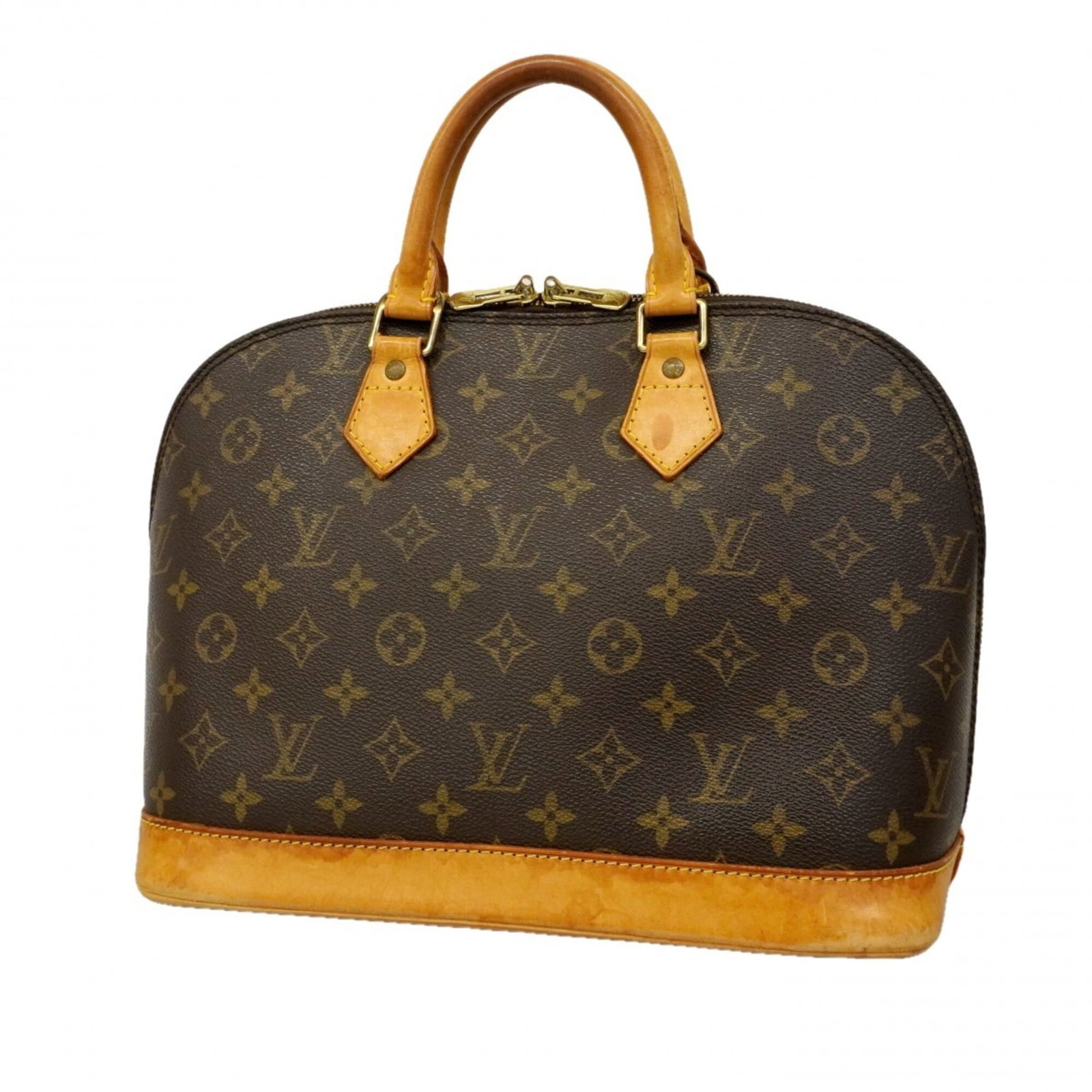 Louis Vuitton Handbag: Louis Vuitton Handbag Brown Louis Vuitton Handbag for Women. This pre-owned handbag features a classic design with traces of usage and minor scratches / dirt, giving it a worn-in look. Measuring 24cm