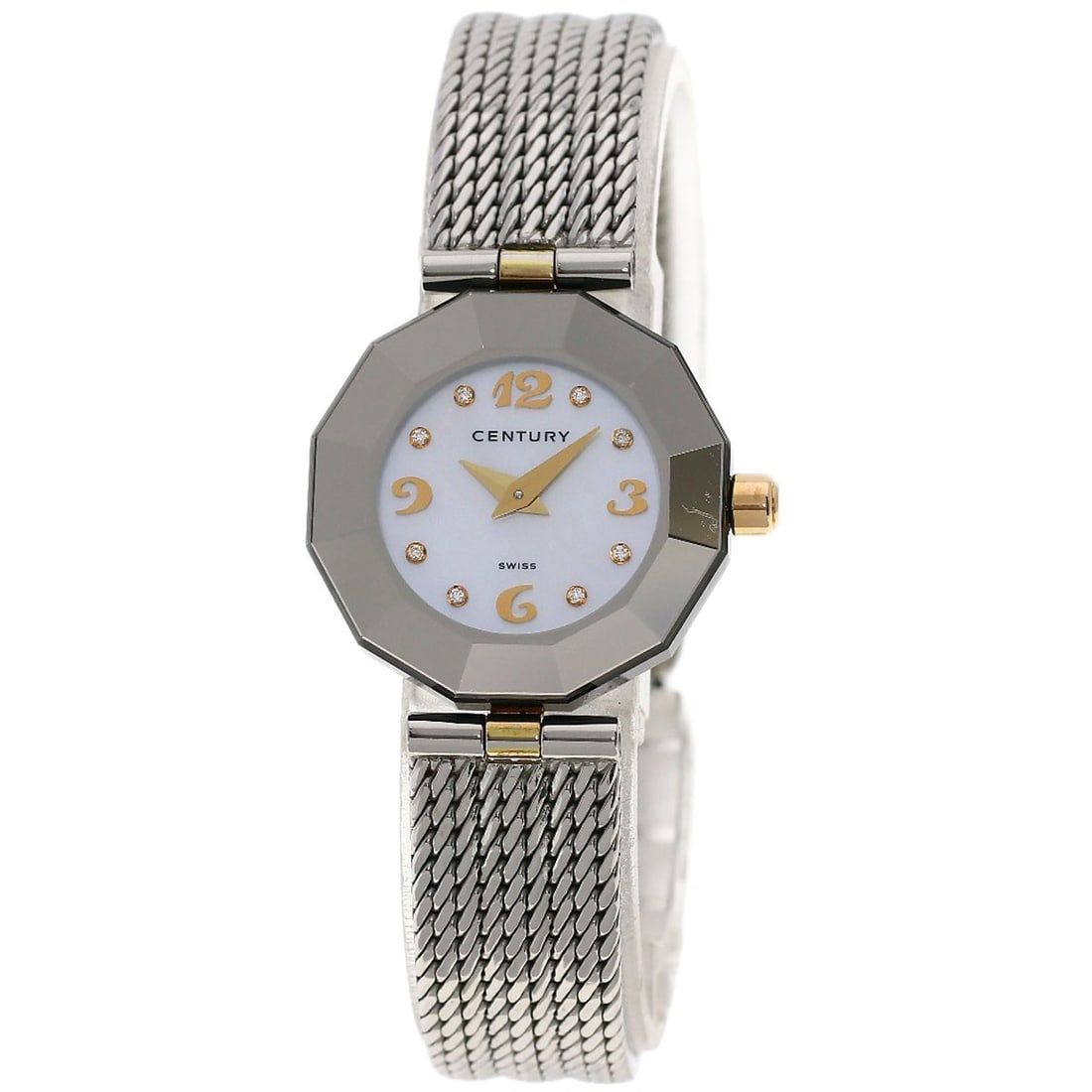 Diamond Watches 8P Century Prime Time Stainless Steel: Diamond Watches 8P Century Prime Time Stainless Steel Stainless steel construction provides durability and resistance to corrosion. The watch features an analog display and quartz movement for accurat