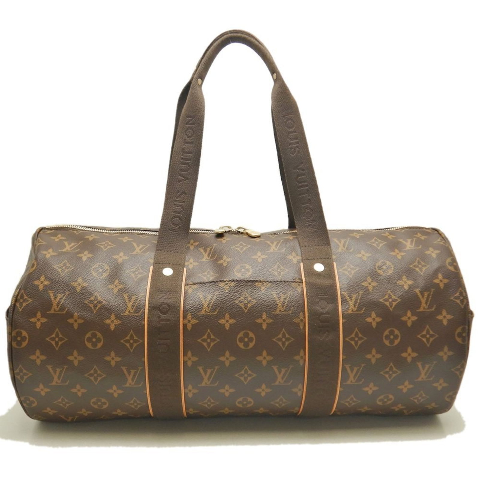 Louis Vuitton Boston Bag Pvc: Louis Vuitton Boston Bag Pvc The Louis Vuitton Boston Bag Pvc is a stylish and durable accessory made from high-quality PVC material. With its classic brown color and gold hardware, this bag features 