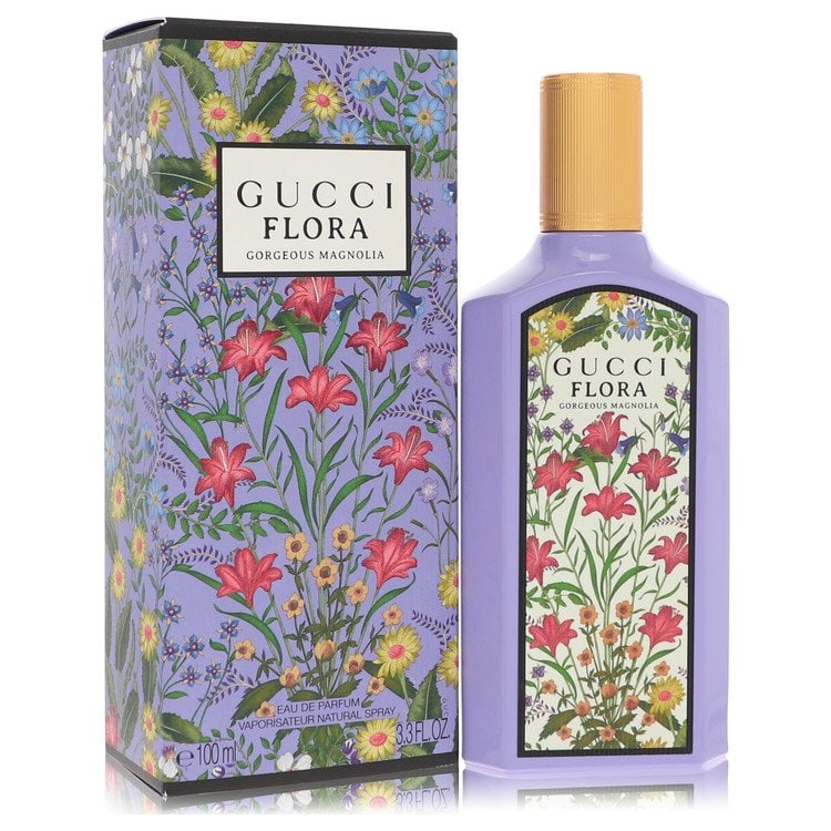 Flora Gorgeous Magnolia Perfume By Gucci Eau De Parfum Spray: Flora Gorgeous Magnolia Perfume By Gucci Eau De Parfum Spray Gucci Eau De Parfum Spray in Flora Gorgeous Magnolia is a 3.3 oz perfume for women with a fragrance type of eau de parfum spray. This produ