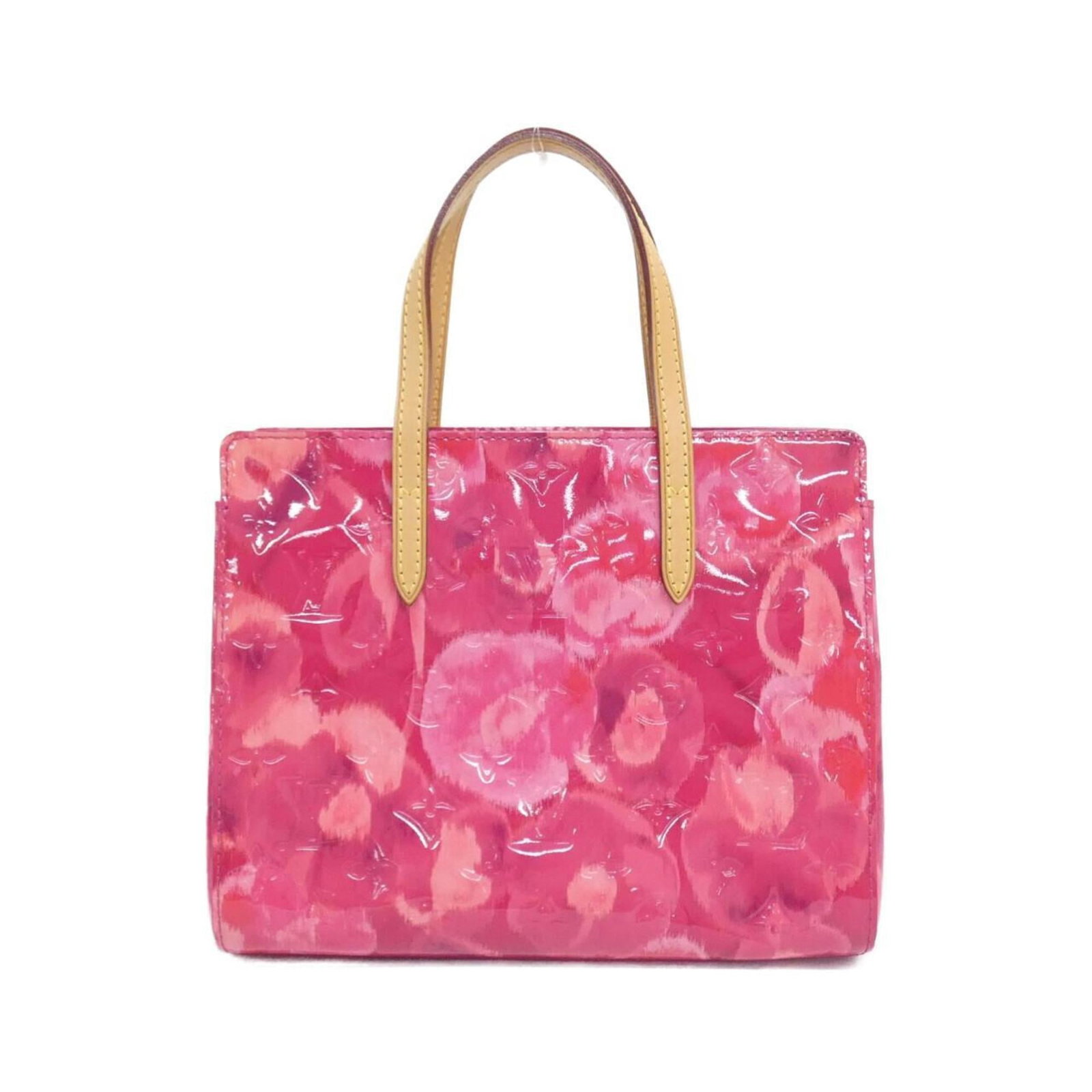 Louis Vuitton Handbag Monogram Vernis: Louis Vuitton Handbag Monogram Vernis Monogram Vernis handbag in Indian Rose color features Louis Vuitton's iconic design. Brought to you in used condition with some scratches and dirt, this bag still