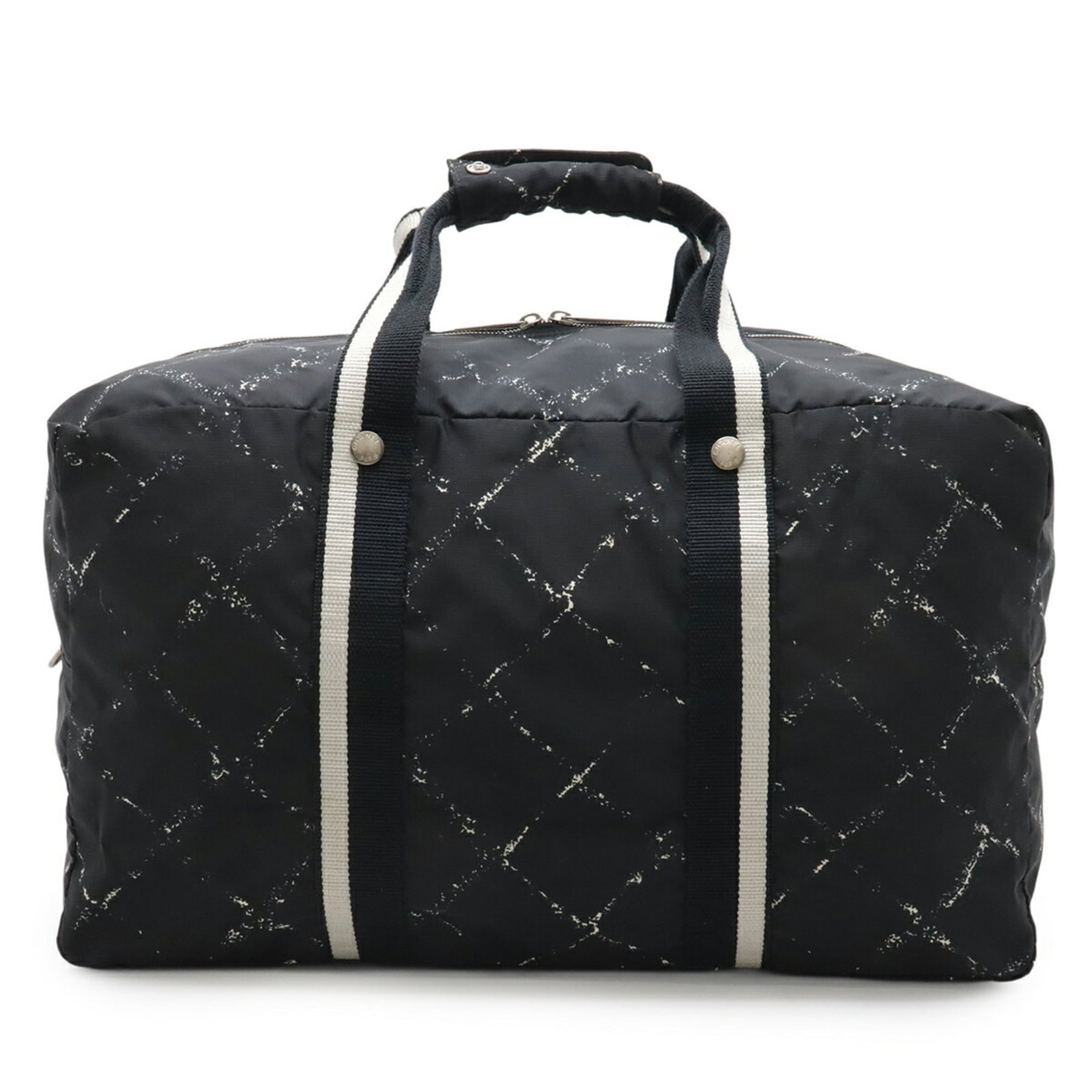 Chanel Boston Bag Shoulder Bag Nylon: Chanel Boston Bag Shoulder Bag Nylon The Chanel Boston Bag Shoulder Bag Nylon features a sleek and modern design with a black and red color combination. Made from high-quality nylon material, this sho