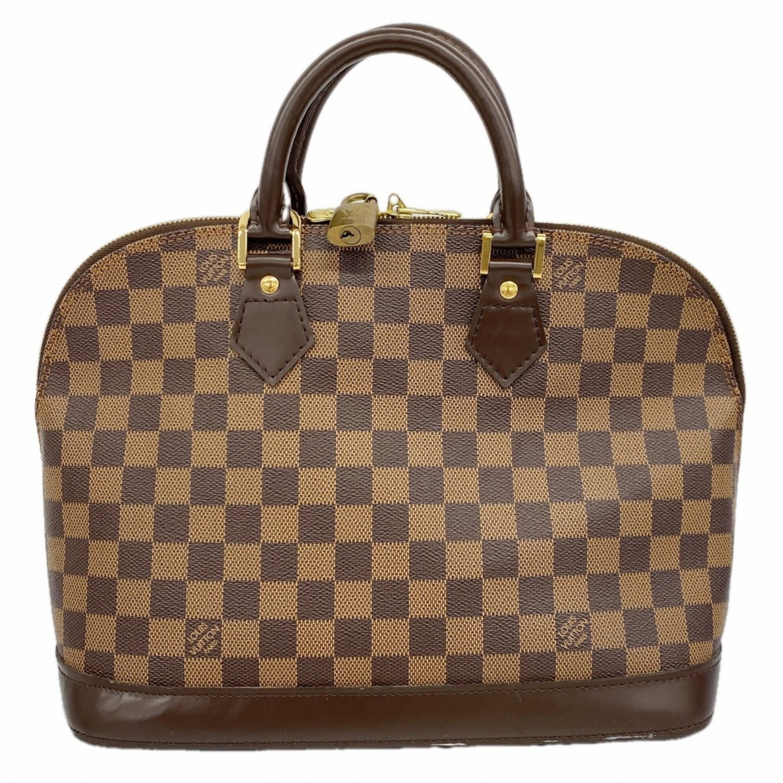 Louis Vuitton Handbag: Louis Vuitton Handbag Used Louis Vuitton Ebene Handbag in good condition. This classic bag features a timeless design with a rich brown Ebene leather exterior and a sturdy structure. With its original