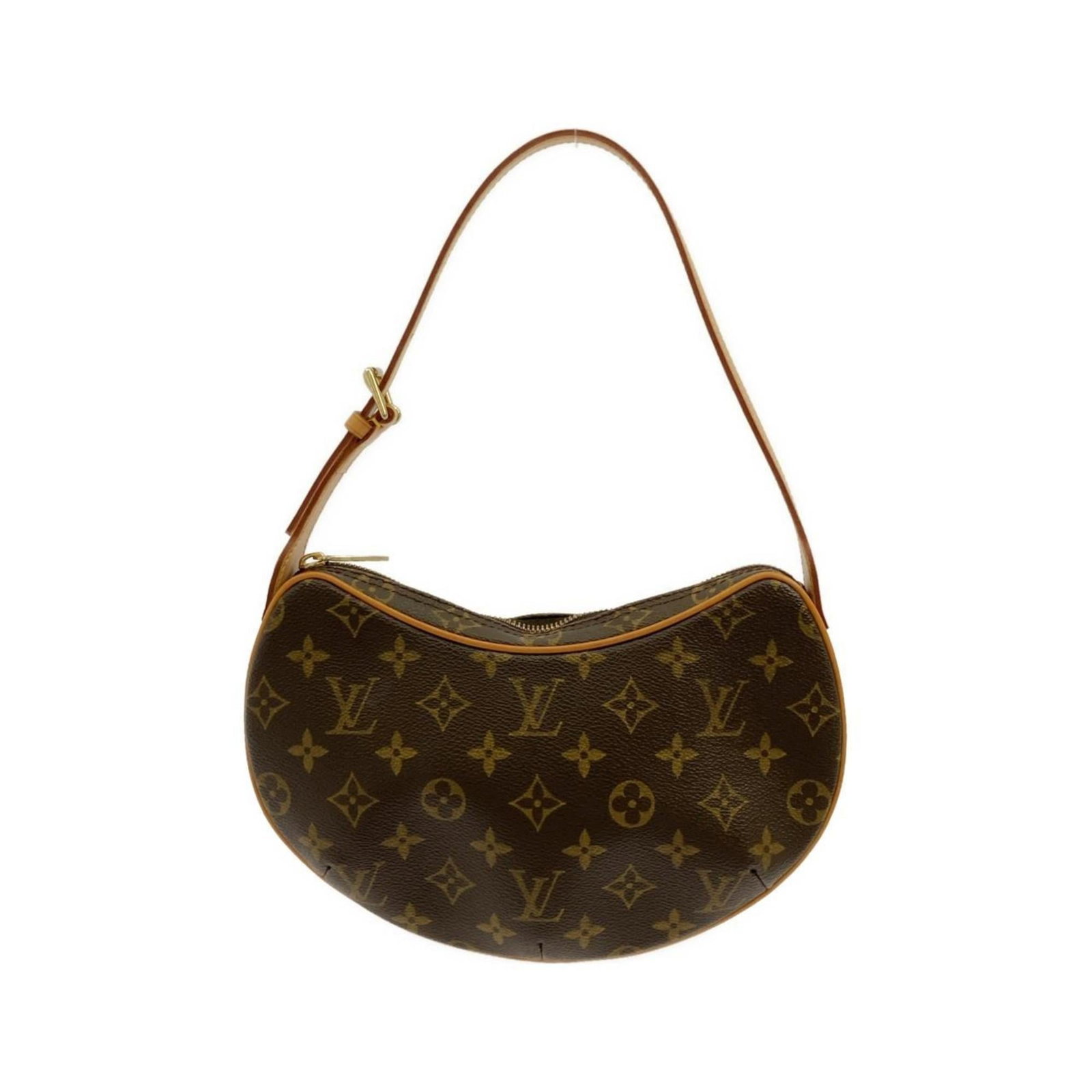 Louis Vuitton Pochette Shoulder Bag Coated Canvas: Louis Vuitton Pochette Shoulder Bag Coated Canvas The Louis Vuitton Pochette Shoulder Bag Coated Canvas boasts a classic design with a touch of sophistication. With its gold hardware and marron color,