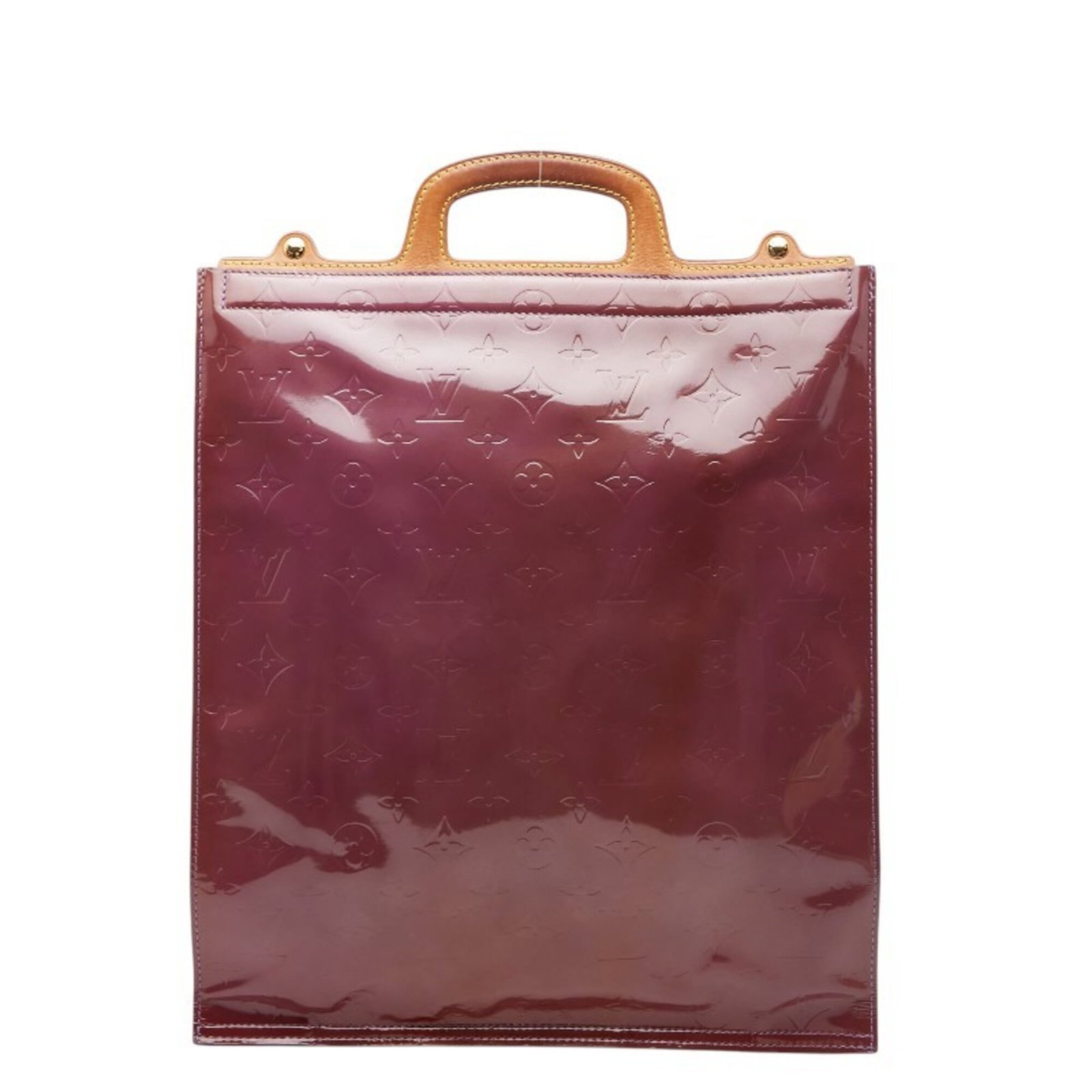 Louis Vuitton Tote Bag Patent Leather Leather: Louis Vuitton Tote Bag Patent Leather Leather Patent leather exterior adds an air of sophistication to this Louis Vuitton tote bag. The rich purple hue provides a pop of color, while the classic