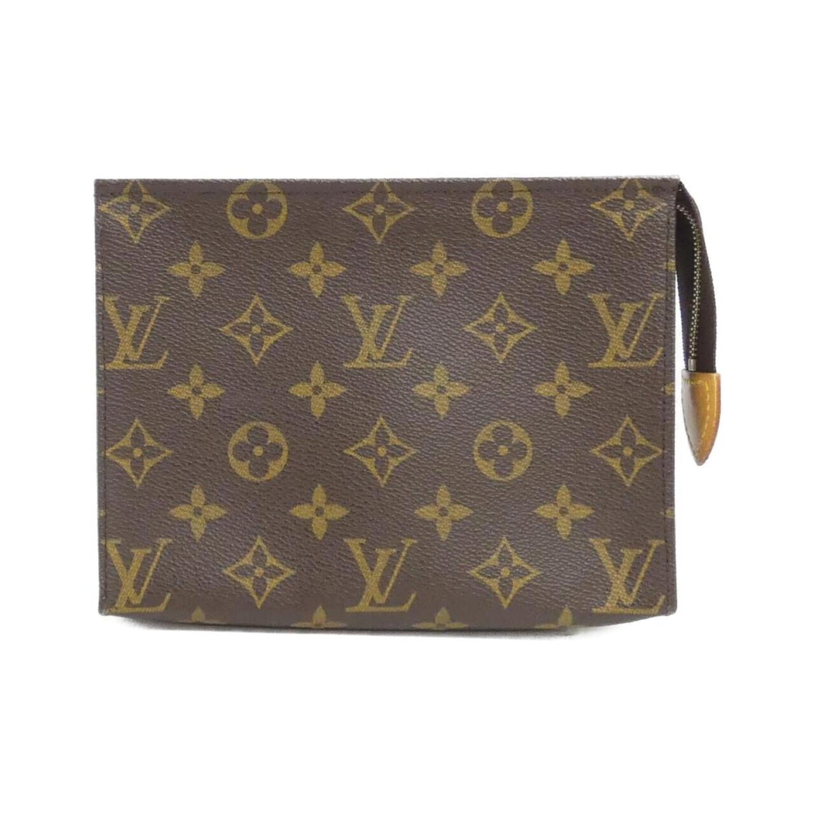 Louis Vuitton Pouch Monogram: Louis Vuitton Pouch Monogram Marron Monogram Louis Vuitton Pouch in excellent used condition, featuring the iconic LV monogram pattern. With some minor scratches and dirt, this pouch still retains its