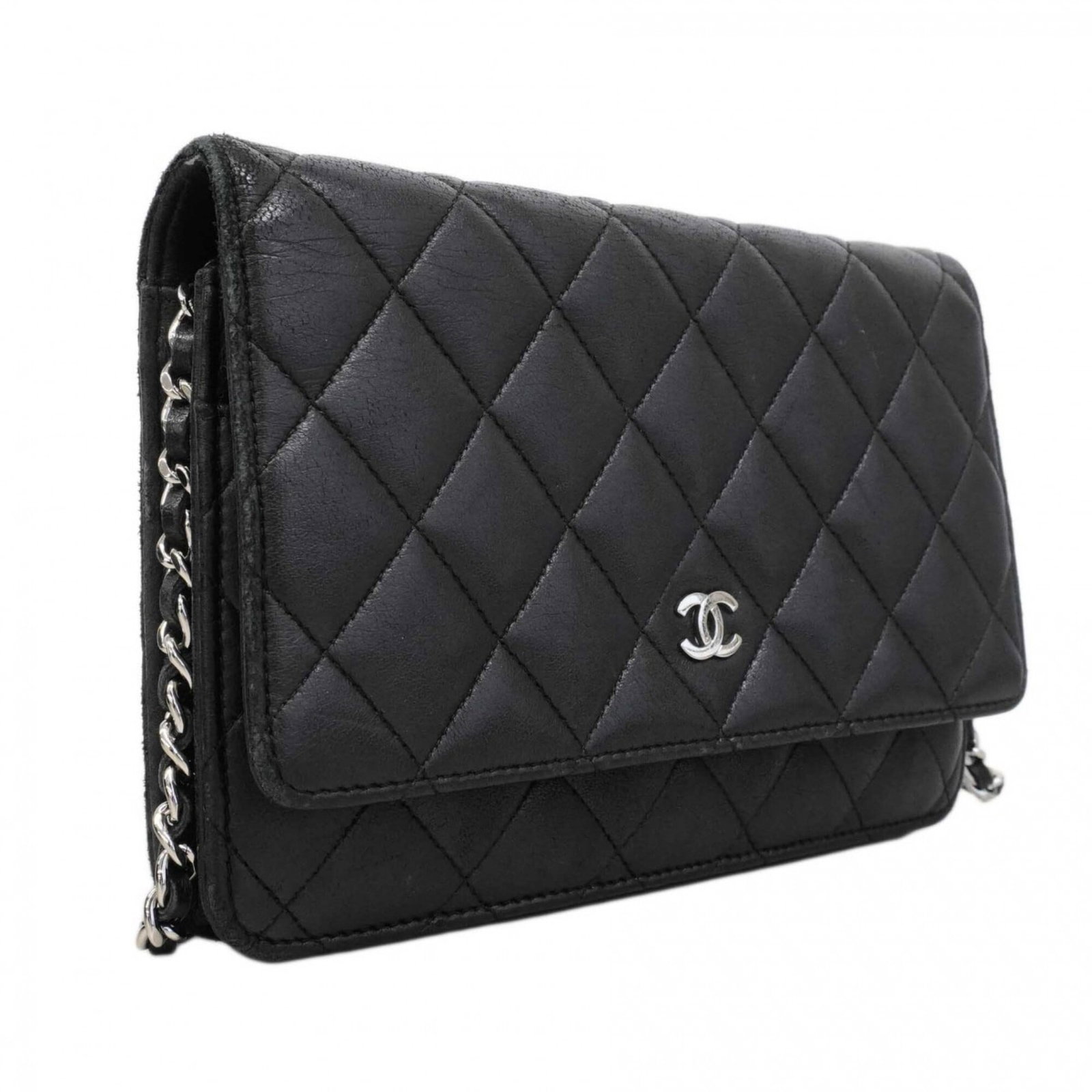 Chanel Chain/Shoulder Wallet Leather - 2
