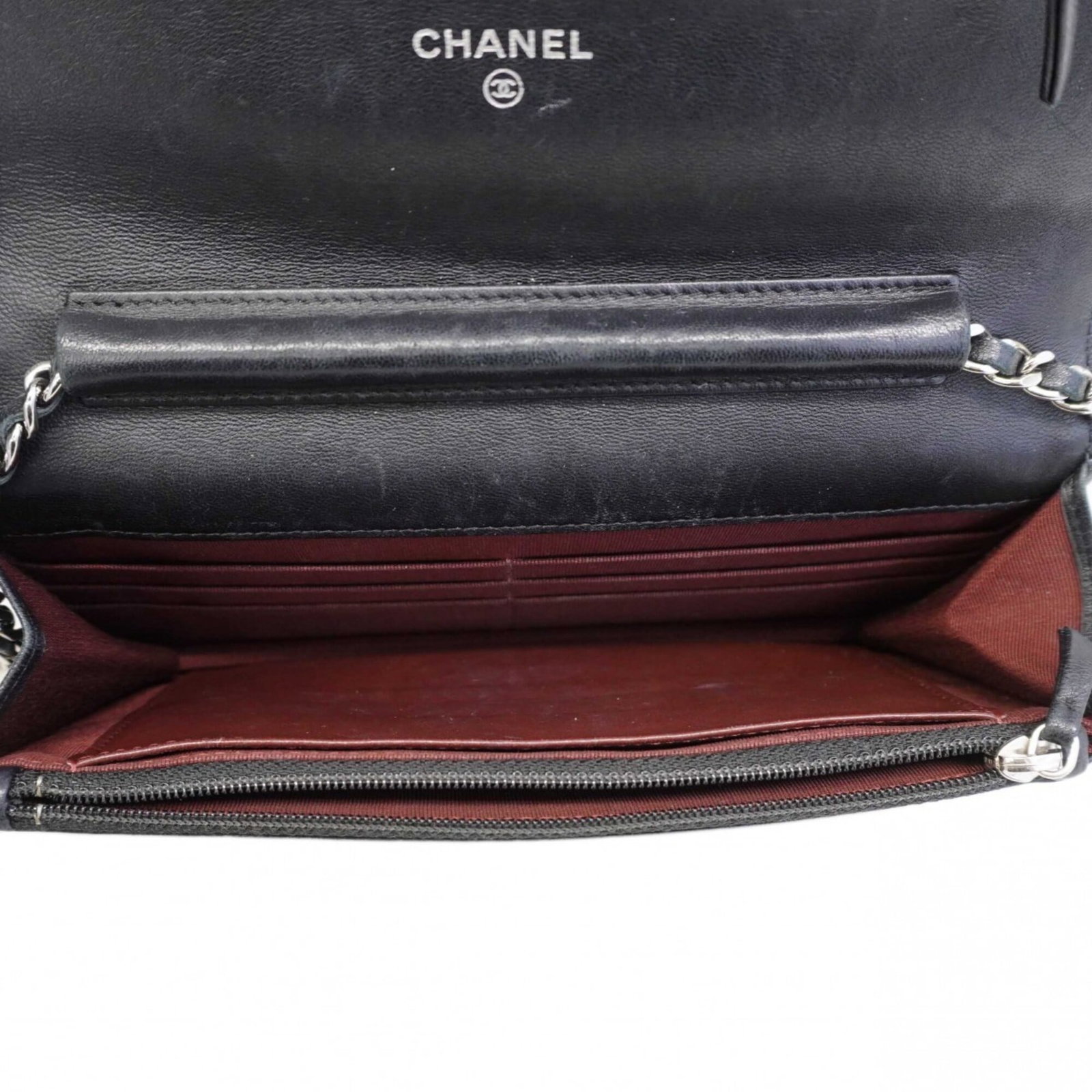 Chanel Chain/Shoulder Wallet Leather - 4