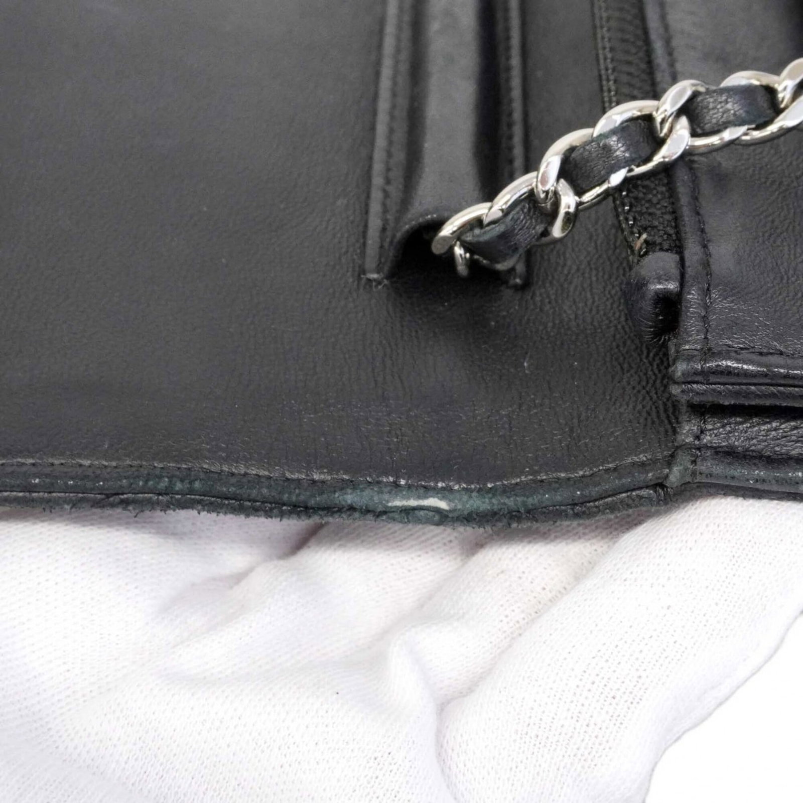Chanel Chain/Shoulder Wallet Leather - 7