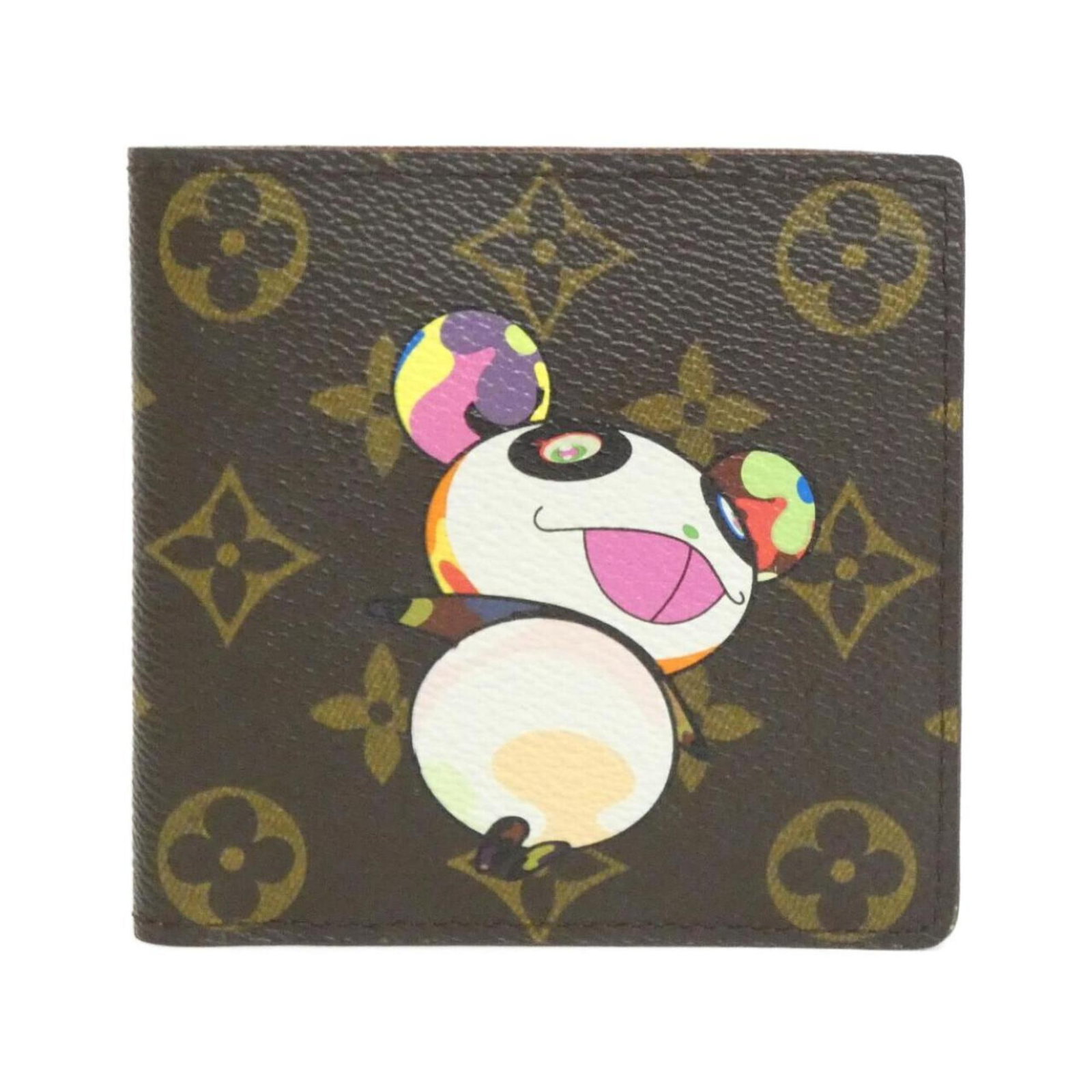 Louis Vuitton Wallet (Bi-Fold) Coated Canvas: Louis Vuitton Wallet (Bi-Fold) Coated Canvas A Louis Vuitton bi-fold wallet in Marron coated canvas, featuring a classic design with a few traces of usage and minor scratches. The item is made from hi