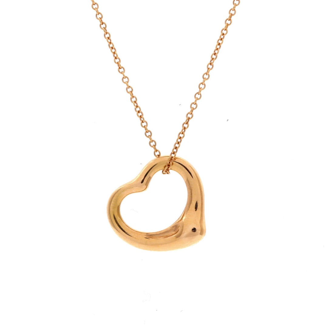 Elsa Peretti Pendant Necklace 18K Rose Gold Strict Rules: Elsa Peretti Pendant Necklace 18K Rose Gold Strict Rules Elsa Peretti's iconic open heart pendant necklace shines in 18K rose gold, its delicate charm and understated elegance making it a timeless tre