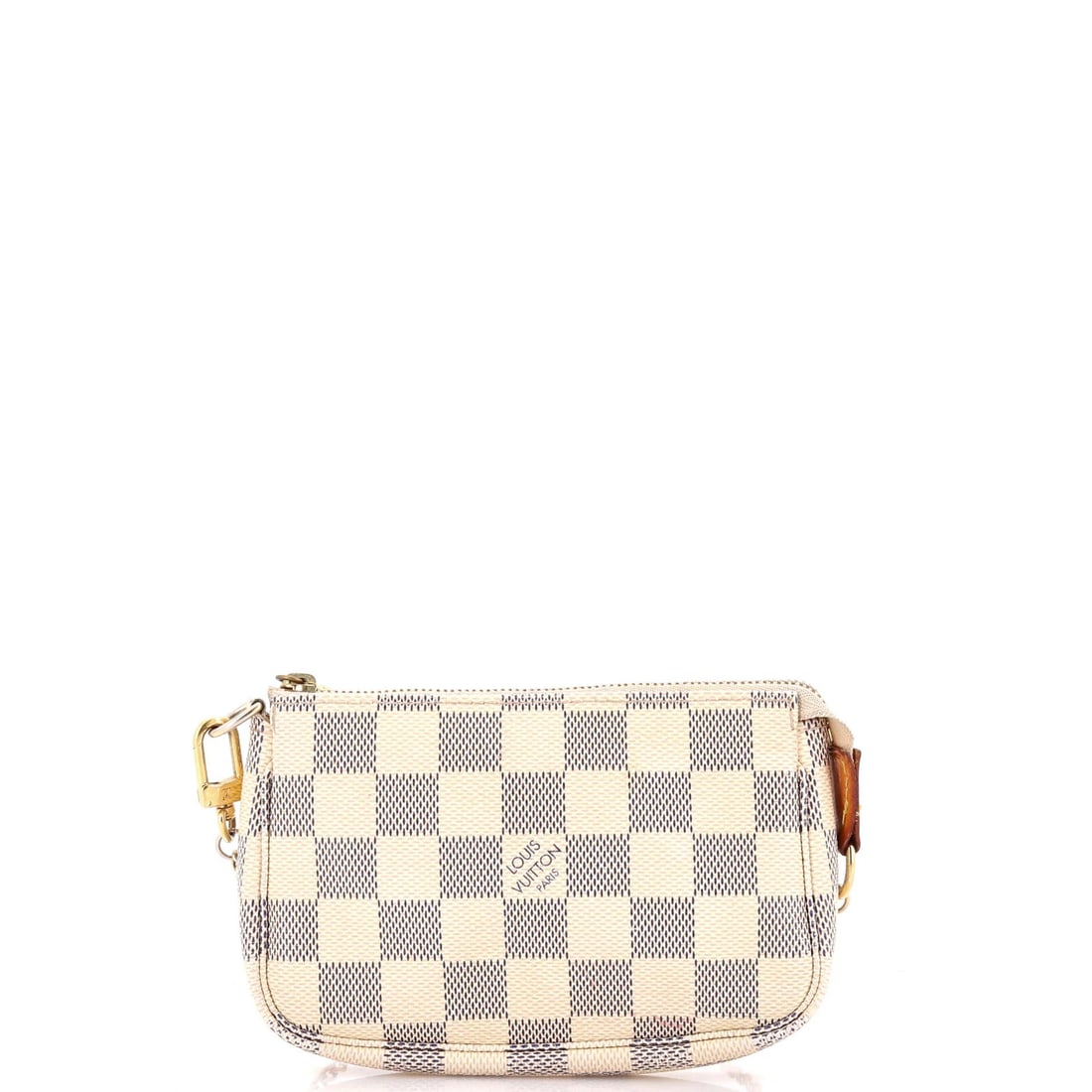 Damier Mini Pochette Accessoires By Louis Vuitton: Damier Mini Pochette Accessoires By Louis Vuitton The Damier Mini Pochette Accessoires by Louis Vuitton is a stylish and compact clutch featuring a classic canvas-coated exterior in white. With its ne
