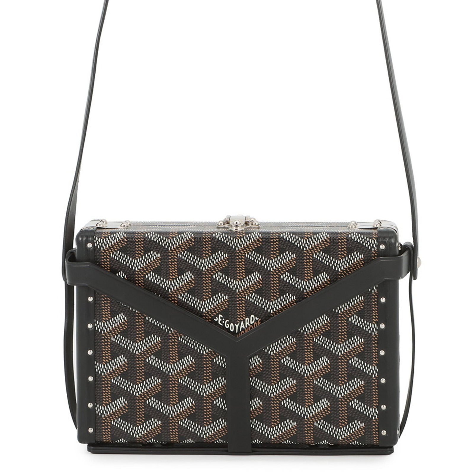 Goyard Handbag Shoulder Bag Leather Pvc: Goyard Handbag Shoulder Bag Leather Pvc The Goyard Handbag Shoulder Bag Leather Pvc is a stylish and versatile accessory. Made from high-quality leather and PVC materials, this black shoulder bag feat