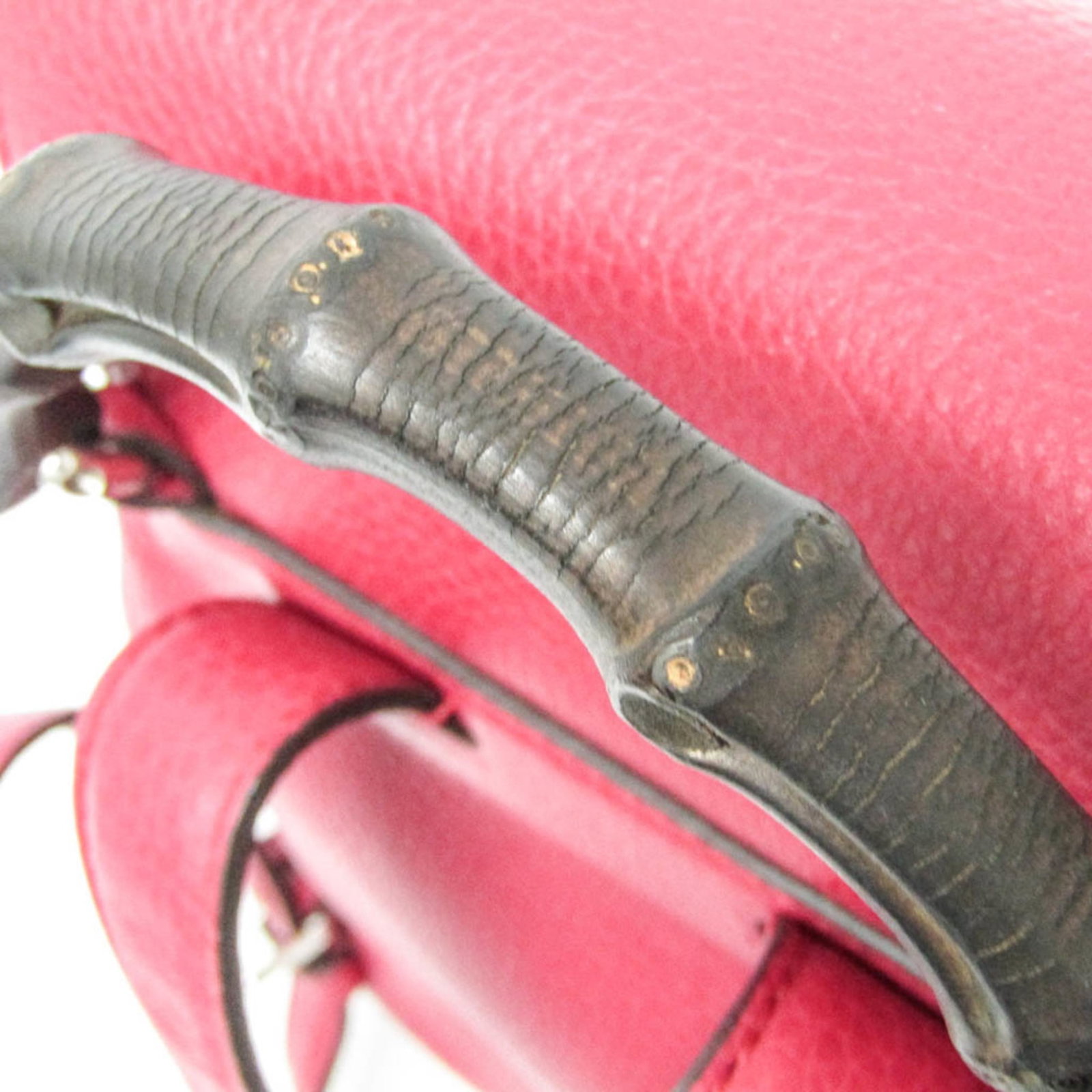Gucci Backpack Leather Bamboo - 12