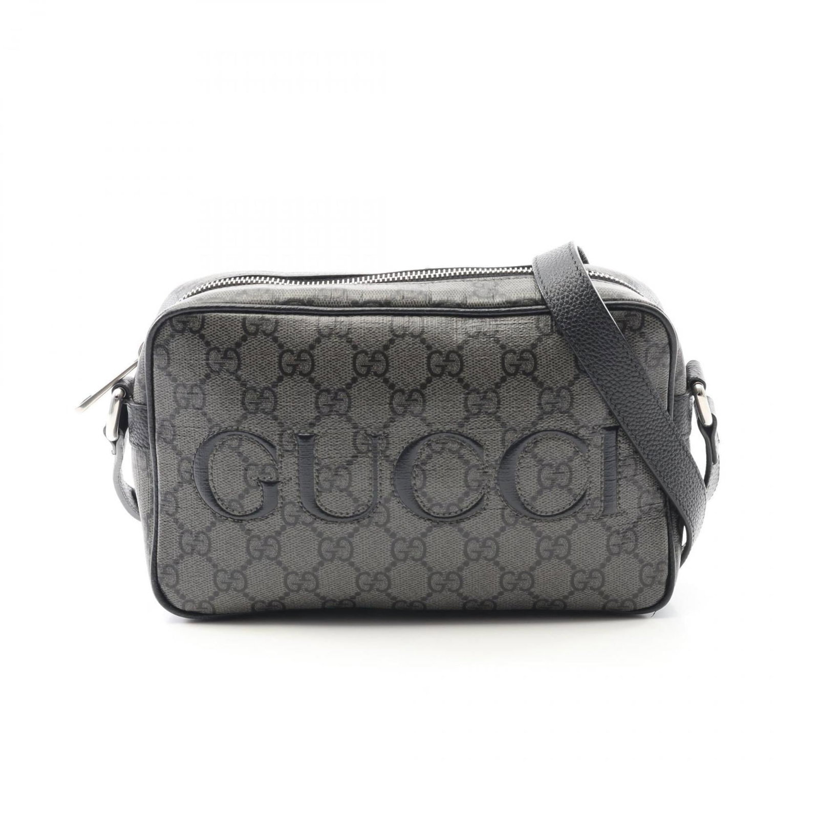 Gucci Shoulder Bag Gg Supreme: Gucci Shoulder Bag Gg Supreme The Gucci GG Supreme shoulder bag boasts a sleek and sophisticated design, featuring the iconic interlocking Gs in black and gray hues. With its durable Gg Supreme