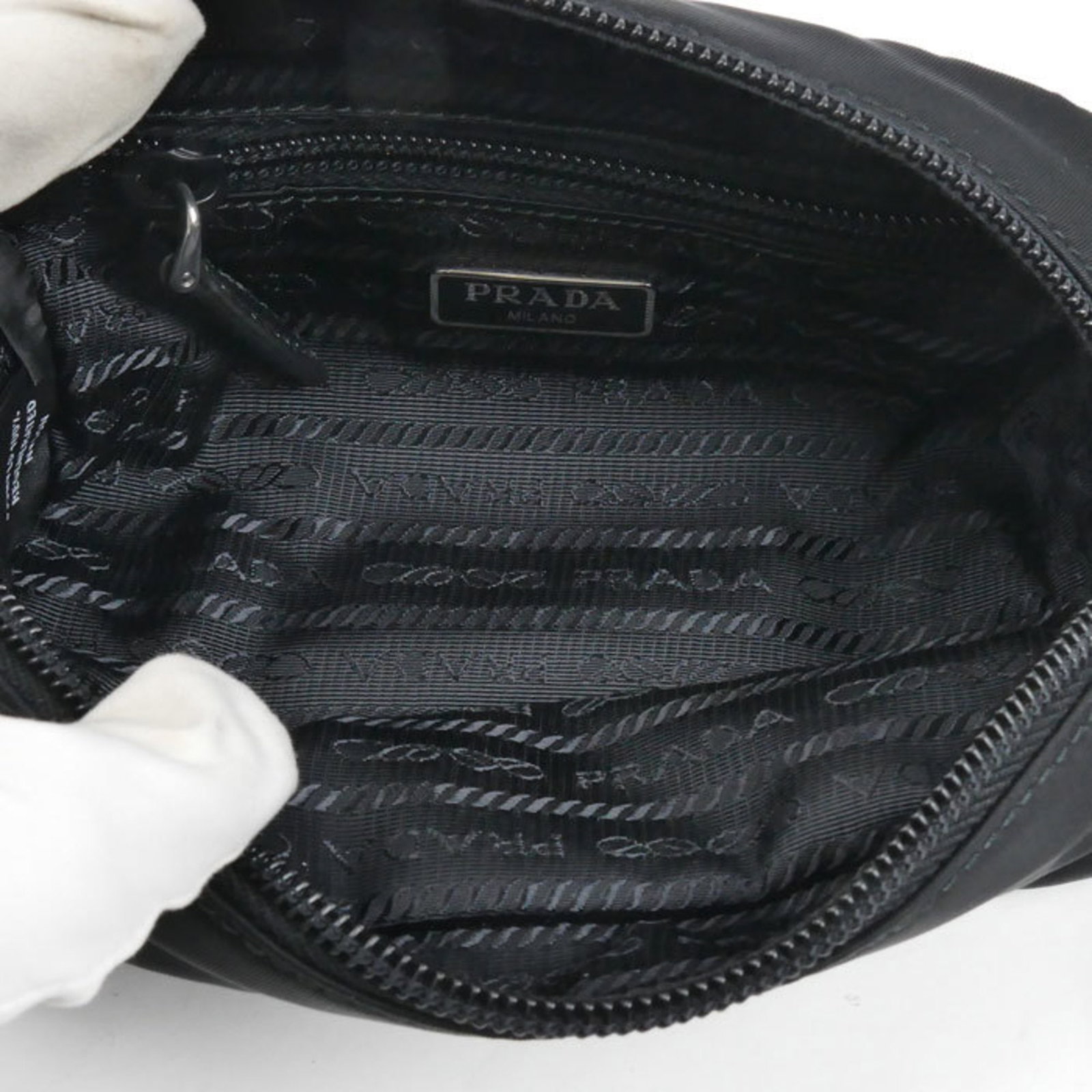 Prada Pouch Leather Nylon - 4