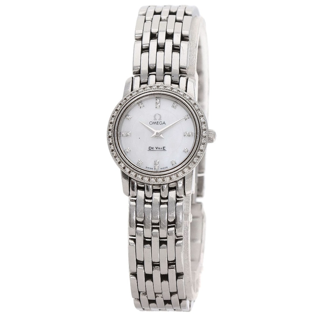 Diamond watches prestige diamond omega 4575.75 steel (1 of 20)