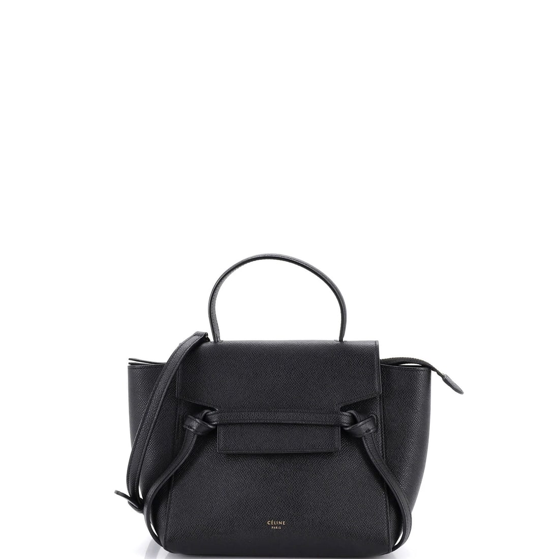 Textured leather belt bag nano (1 of 5)