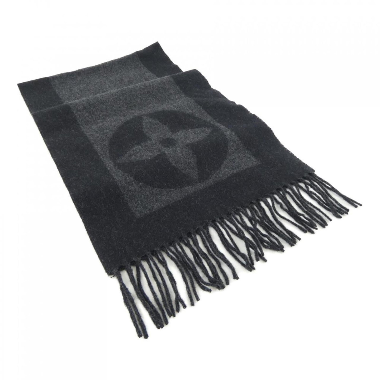 Louis Vuitton Stole Cashmere 10% Wool 90%: Louis Vuitton Stole Cashmere 10% Wool 90% Stole from Louis Vuitton in excellent condition, this cashmere and wool blend stole boasts a timeless black hue. Made from 10% cashmere and 90% wool, its dura