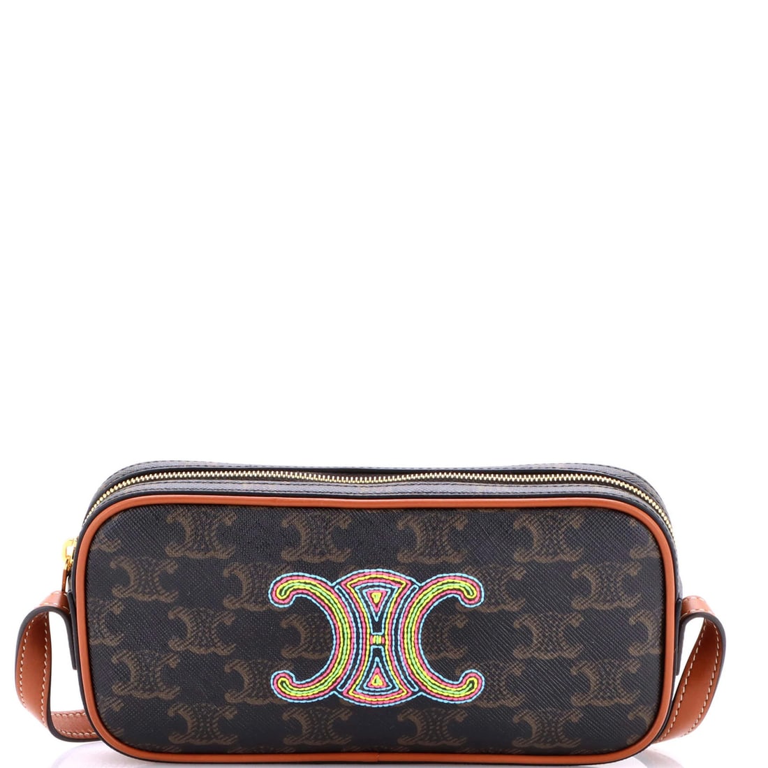 Cuir Leather Triomphe Coated Canvas Camera Shoulder Bag (1 of 6)