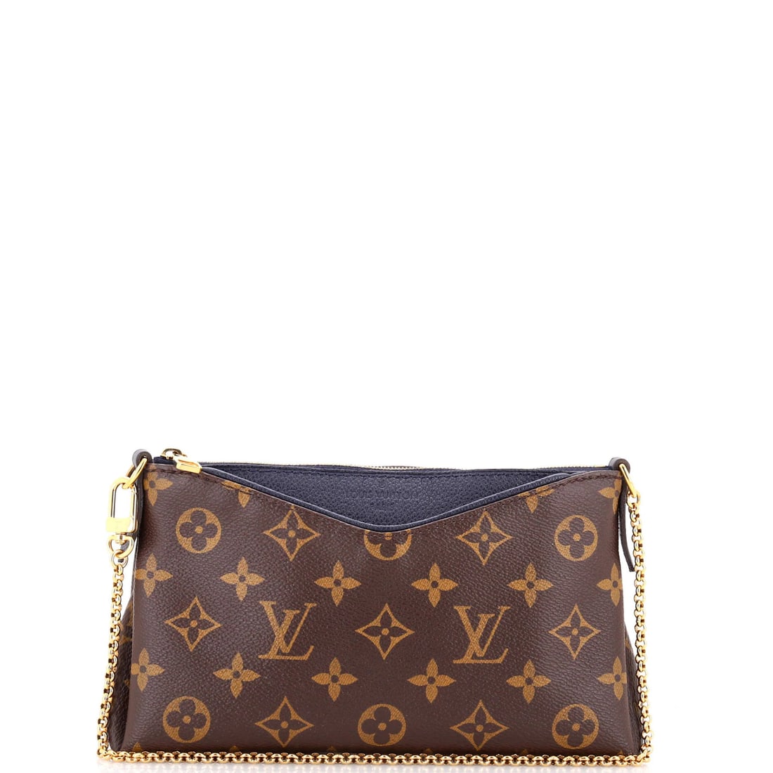Canvas Monogram Leather Pallas Clutch Louis Vuitton: Canvas Monogram Leather Pallas Clutch Louis Vuitton Canvas Monogram Leather Pallas Clutch Louis Vuitton - A classic brown leather clutch with iconic monogram canvas exterior, featuring gold hardware