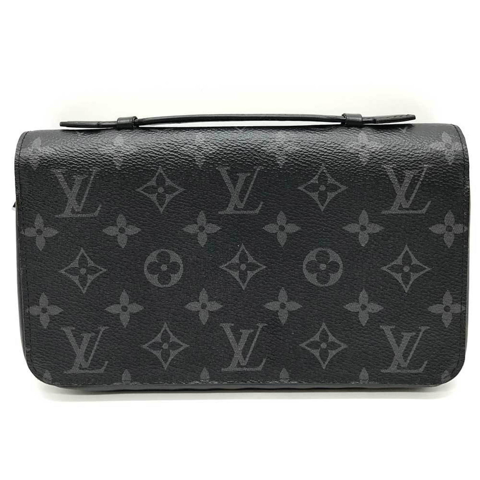 Louis Vuitton Long Wallet (Bi-Fold) Monogram Eclipse: Louis Vuitton Long Wallet (Bi-Fold) Monogram Eclipse The Louis Vuitton Long Wallet (Bi-Fold) Monogram Eclipse features the iconic brand's signature Monogram Eclipse pattern in black. This bi-fold wall