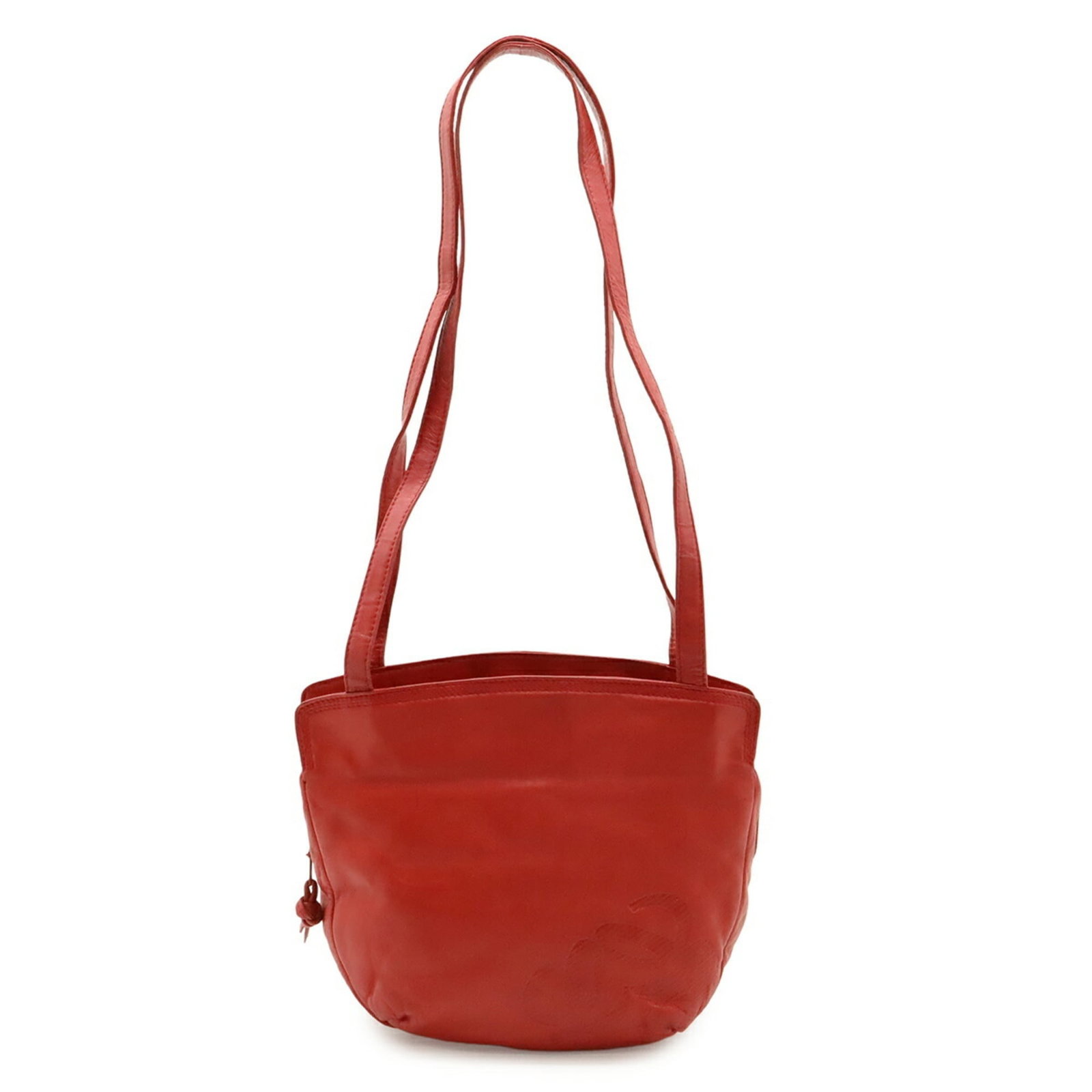 Loewe Shoulder Bag Tote Bag Leather: Loewe Shoulder Bag Tote Bag Leather Red Loewe Leather Shoulder Bag Tote in Acceptable Condition. This used tote bag features high-quality leather and boasts a classic design, with visible signs of use