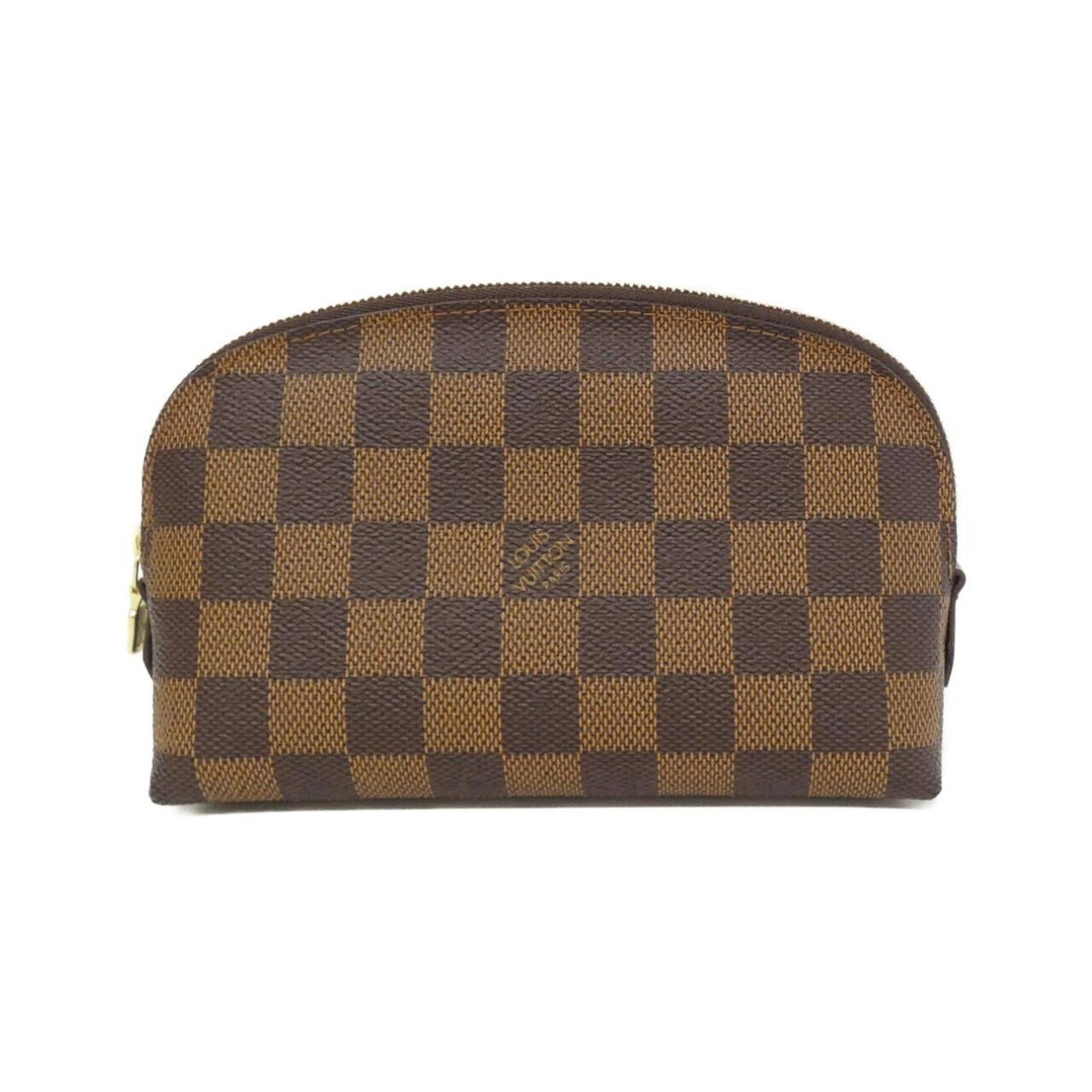 Louis Vuitton Handbag Pochette Pouch Coated Canvas: Louis Vuitton Handbag Pochette Pouch Coated Canvas The Louis Vuitton Handbag Pochette Pouch Coated Canvas features a classic design with a gold-tone buckle and Ebene-colored canvas. This used handbag