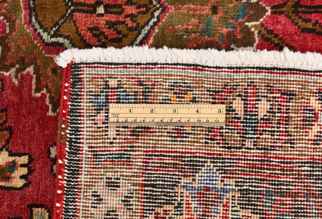 Handmade Red Wool Tribal Oriented Carpet - 18