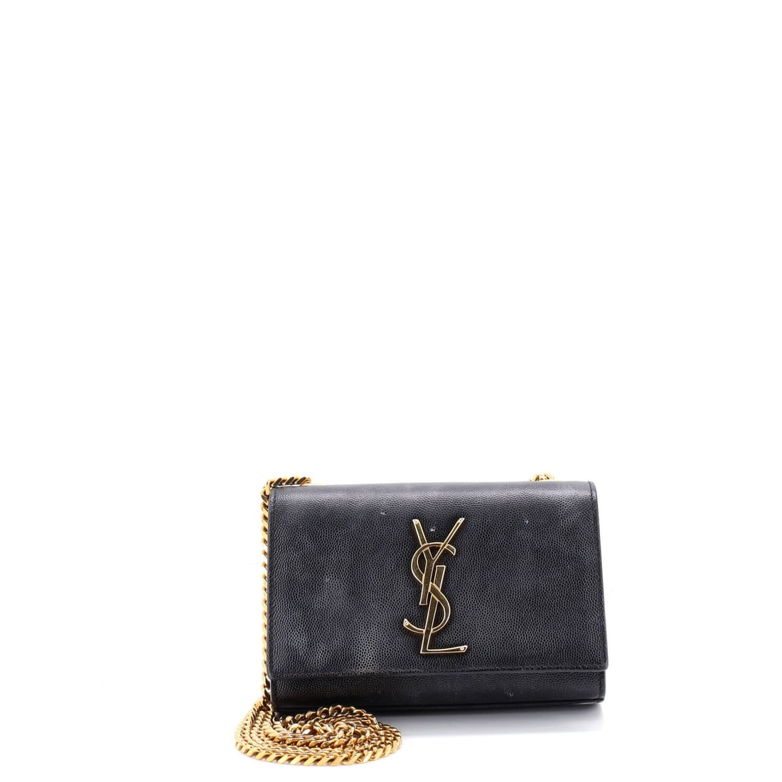 Monogram Crossbody Bag Saint Laurent Small Grainy Classic Leather: Monogram Crossbody Bag Saint Laurent Small Grainy Classic Leather Small and stylish, this Saint Laurent Classic Monogram Crossbody Bag features grainy classic leather exterior in black. With its gold 