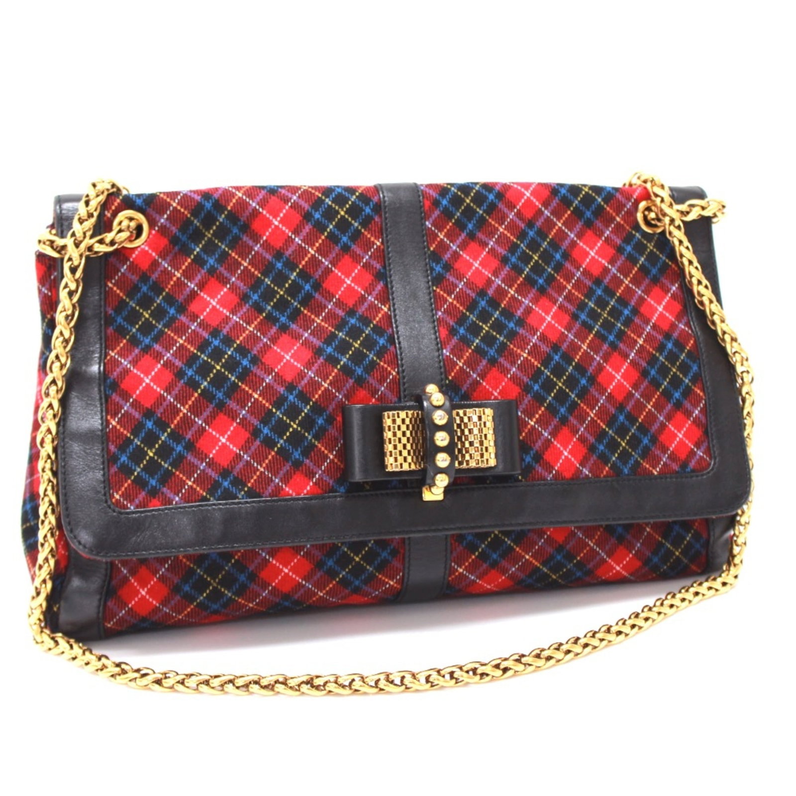 Christian Louboutin Shoulder Bag Other: Christian Louboutin Shoulder Bag Other Red Christian Louboutin shoulder bag with a few traces of usage and some scratches/dirt. The bag measures 33.5cm x 22.5cm x 6.5cm (13.2" x 8.9" x 2.6") and is in