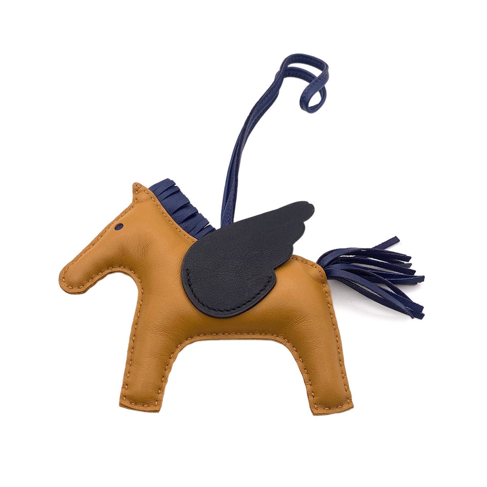 Hermes Handbag Charm Agneau Milo Swift Leather: Hermes Handbag Charm Agneau Milo Swift Leather Agneau Milo Swift Leather Handbag Charm from Hermes boasts a sleek design with its black, brown, and mint green color options. Made from high-quality Agn