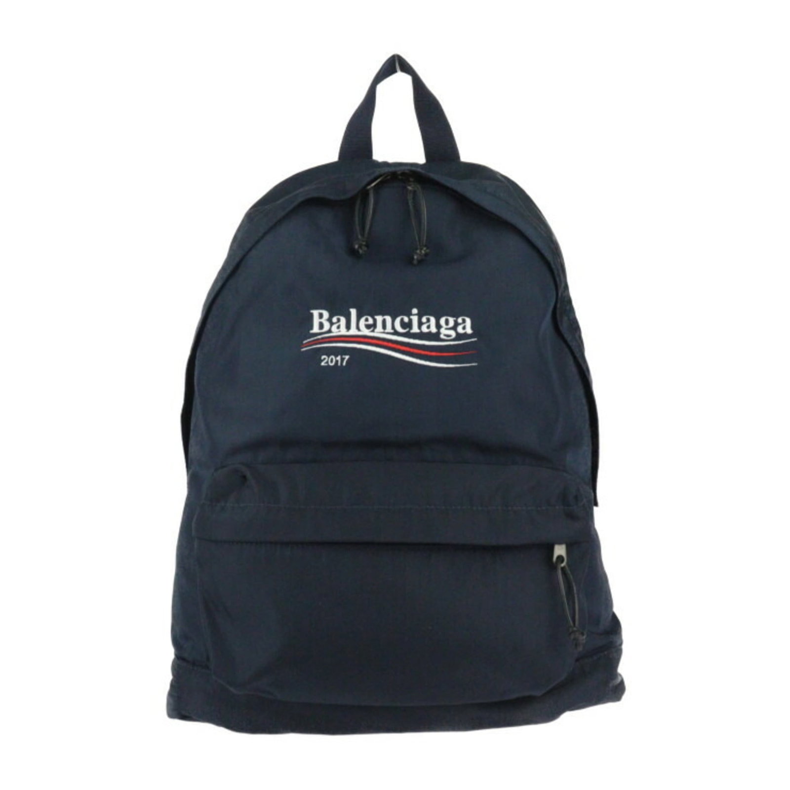 Balenciaga Backpack Handbag Nylon Canvas: Balenciaga Backpack Handbag Nylon Canvas Navy Balenciaga Backpack Handbag Nylon Canvas features a sturdy nylon canvas material and multiple functional pockets for organization. With its classic