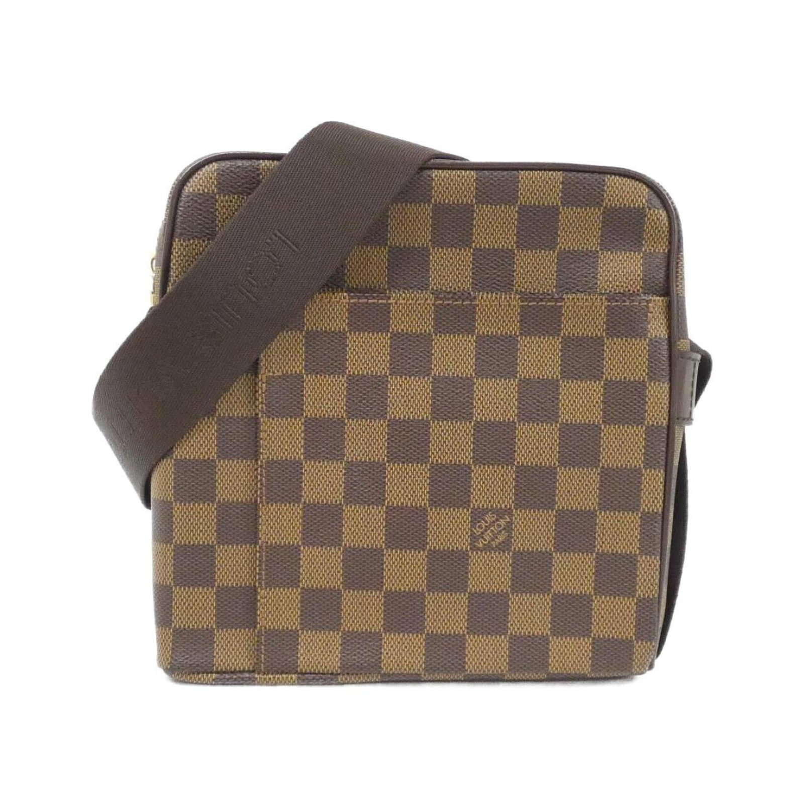 Louis Vuitton Shoulder Bag Coated Canvas: Louis Vuitton Shoulder Bag Coated Canvas This Louis Vuitton Shoulder Bag Coated Canvas features a classic design with gold hardware and a durable coated canvas material. Measuring 20cm x 20cm x 7cm, i