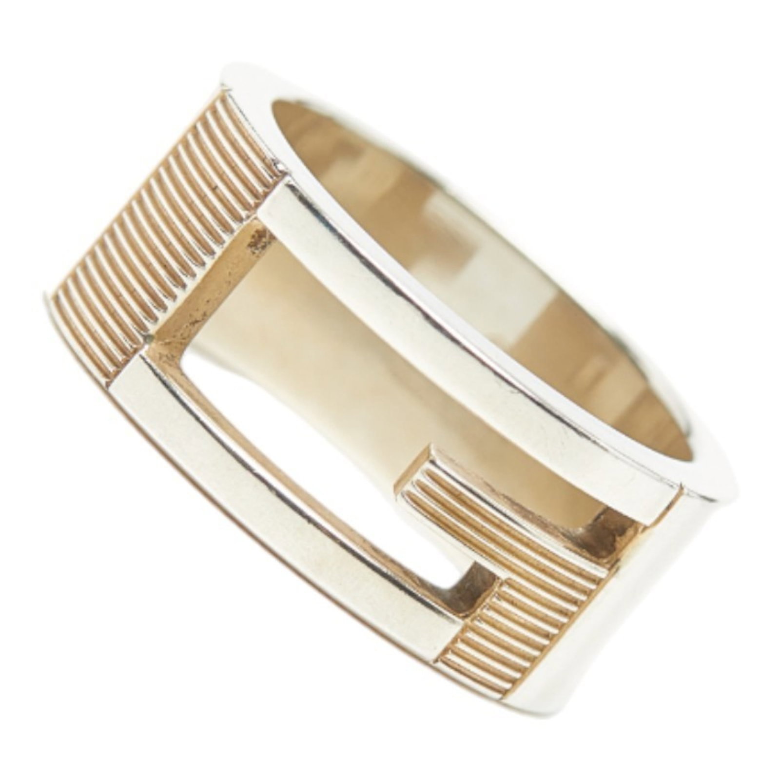 Gucci Brandt G Ring #7 Sv925 Silver Women'S Gucci: Gucci Brandt G Ring #7 Sv925 Silver Women'S Gucci Silver Gucci Brandt G Ring #7 is made from high-quality 925 silver. The ring features a classic design with a subtle touch of luxury. With some signs 