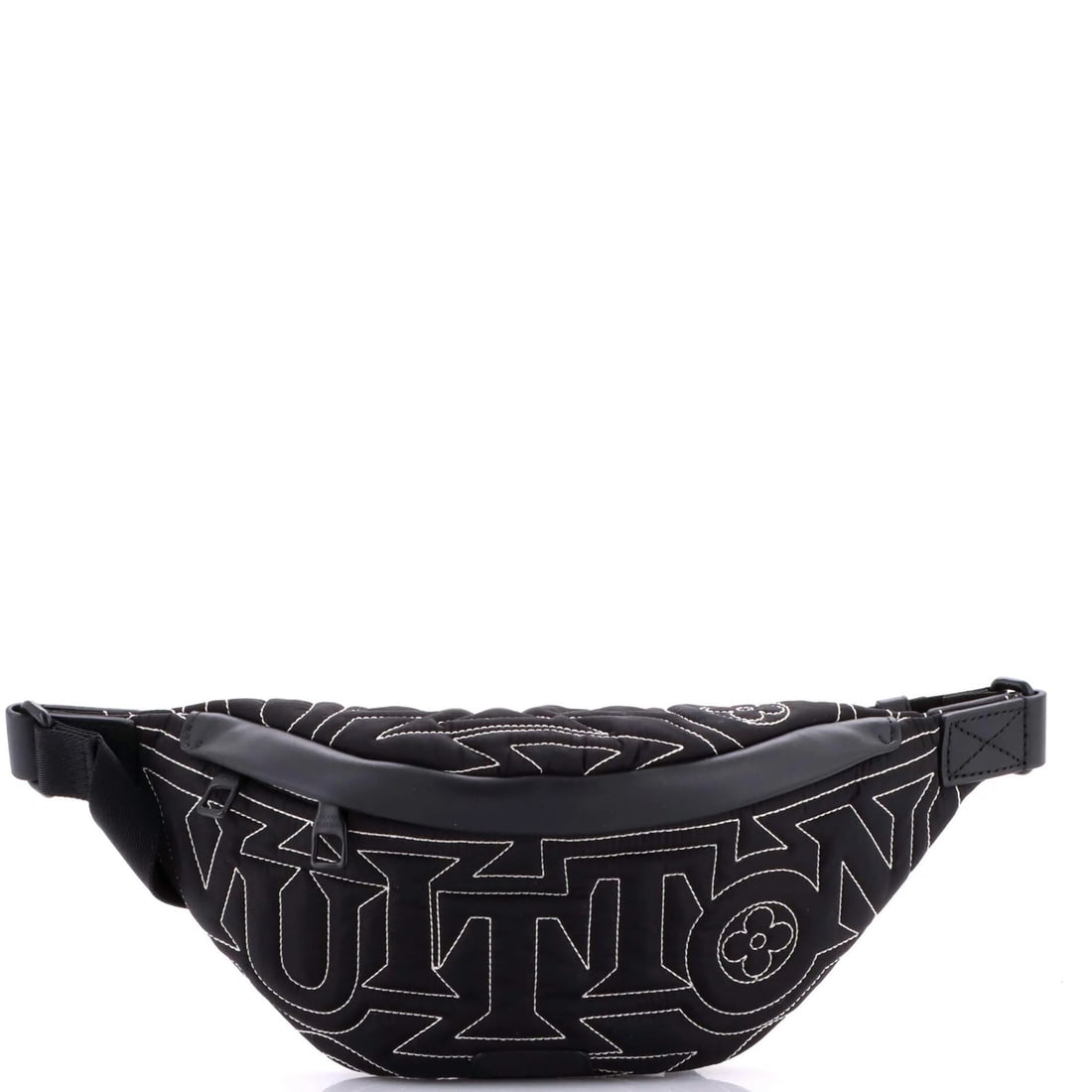 Limited edition snow capsule monogram embroidered bumbag discovery: Limited edition snow capsule monogram embroidered bumbag discovery The Louis Vuitton Discovery Bumbag Snow Capsule Embroidered Monogram Limited Edition features a sleek black nylon exterior with