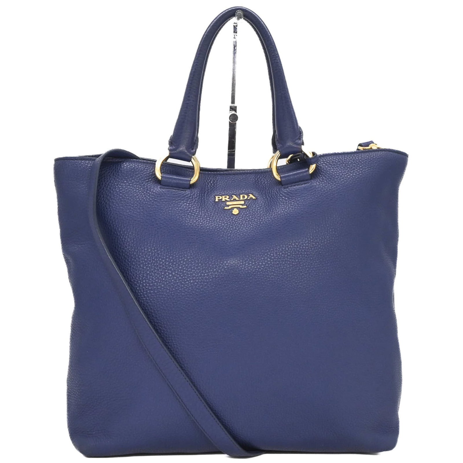 Prada Shoulder Bag Tote Bag Leather: Prada Shoulder Bag Tote Bag Leather This Prada shoulder bag tote bag features high-quality leather in a striking blue color. With its classic design and timeless style, this bag exudes sophistication 