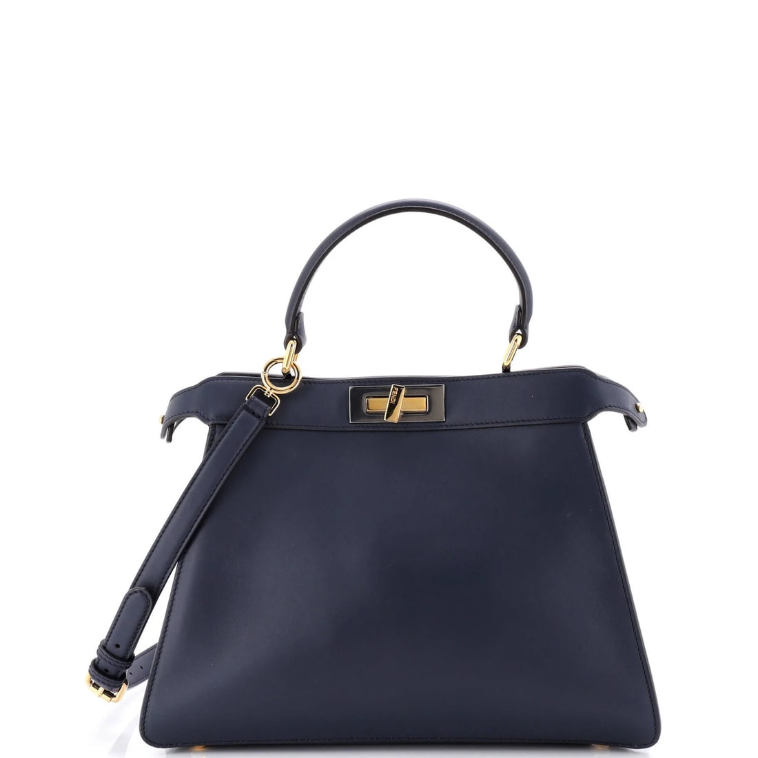 Strict Rules Use Only Words From Original Title Medium Leather Bag Fendi Peekaboo ISeeU: Strict Rules Use Only Words From Original Title Medium Leather Bag Fendi Peekaboo ISeeU The Fendi Peekaboo ISeeU Medium Leather Bag boasts a striking blue exterior with gold hardware, featuring top