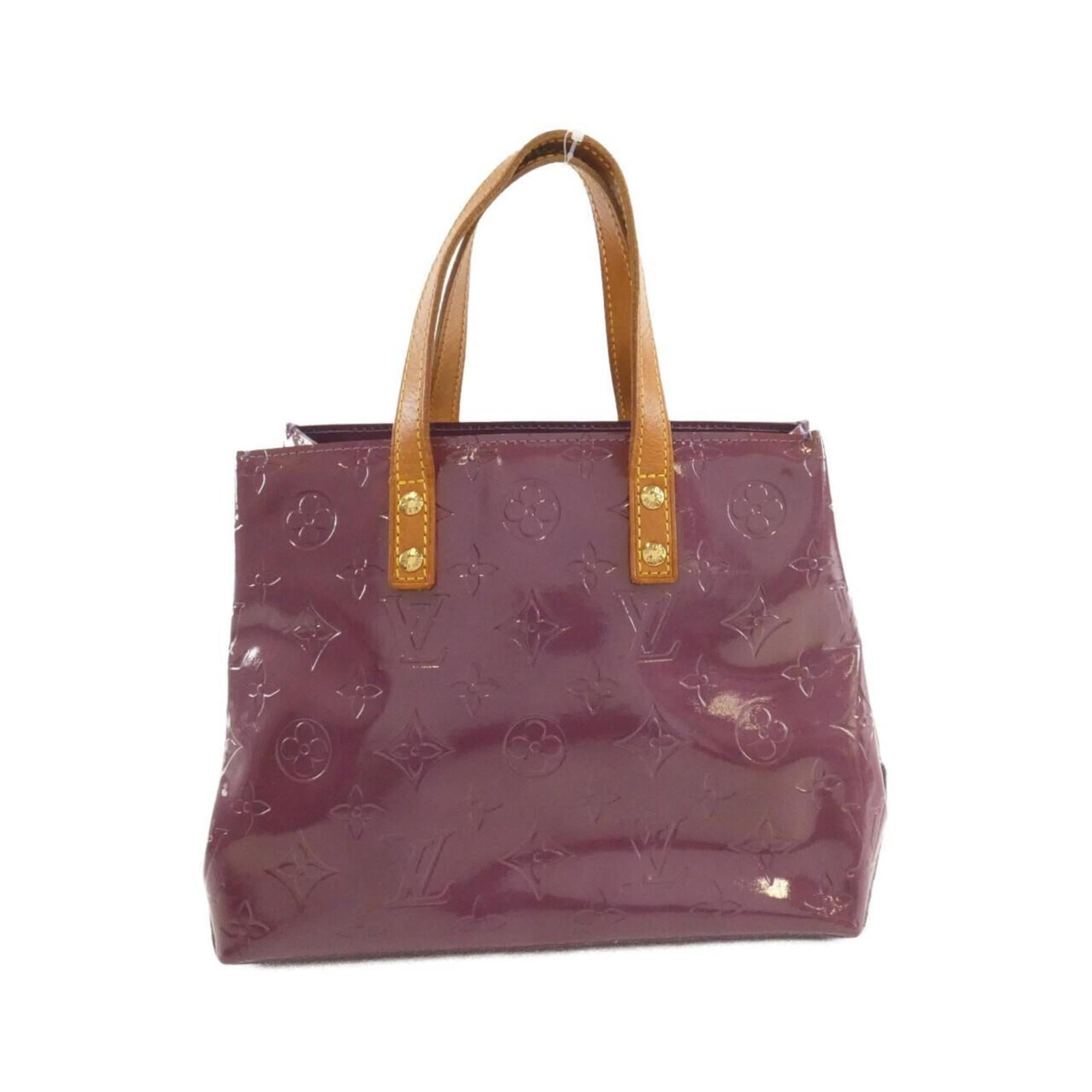 Louis Vuitton Handbag Leather: Louis Vuitton Handbag Leather This Louis Vuitton handbag features high-quality leather with gold enamel accents and durable hardware. With its classic design and timeless style, this bag makes a