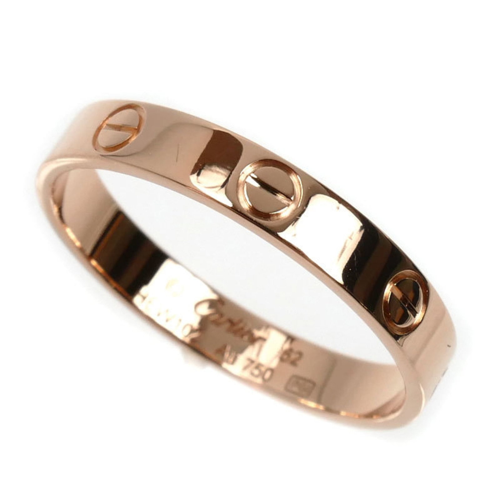 Cartier Band Ring Pink Gold (18K): Cartier Band Ring Pink Gold (18K) Cartier Band Ring Pink Gold (18K) - A stunning pink gold band ring from the renowned luxury brand Cartier. This 18K piece boasts a sleek design and is made from