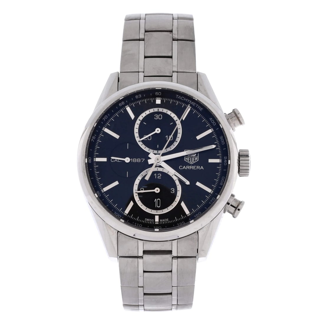 Heuer Carrera 1887 Chronograph Automatic Stainless Steel Watch (1 of 6)