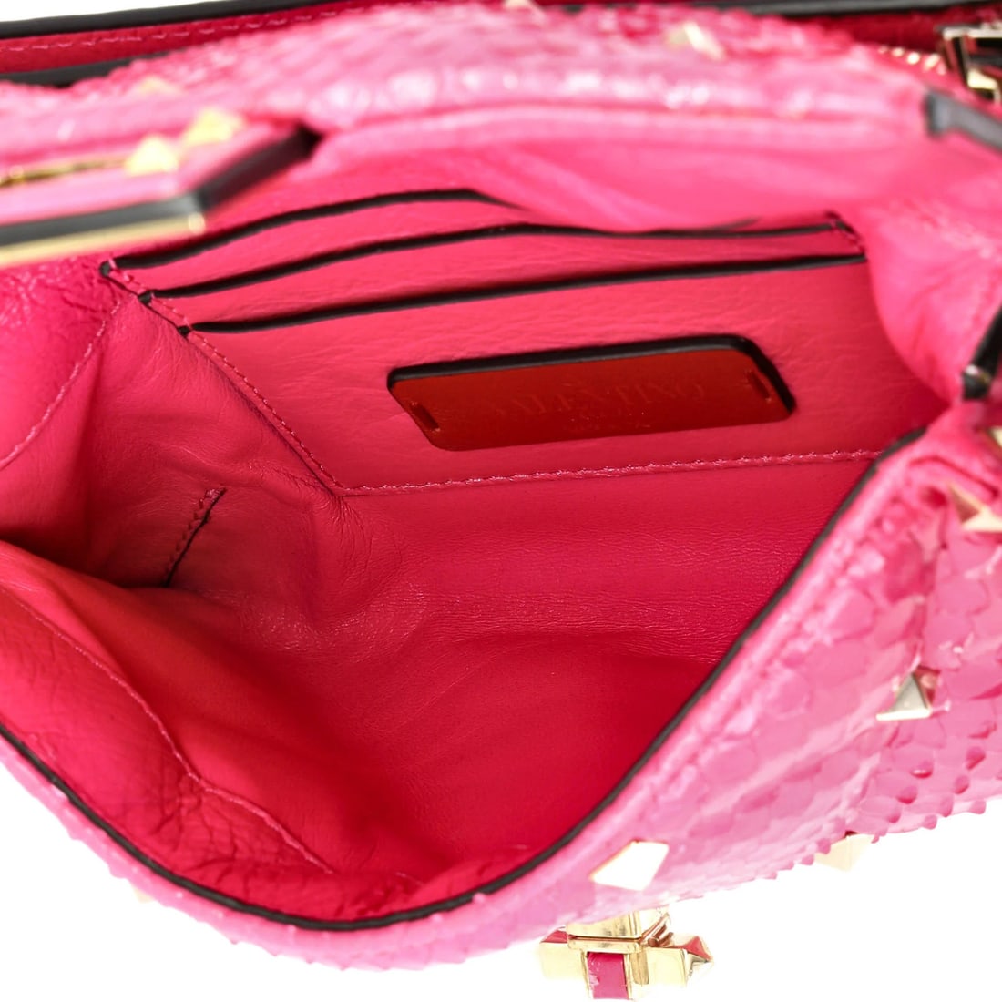 Garavani Valentino Mini Python Crossbody Candystud Bag - 5