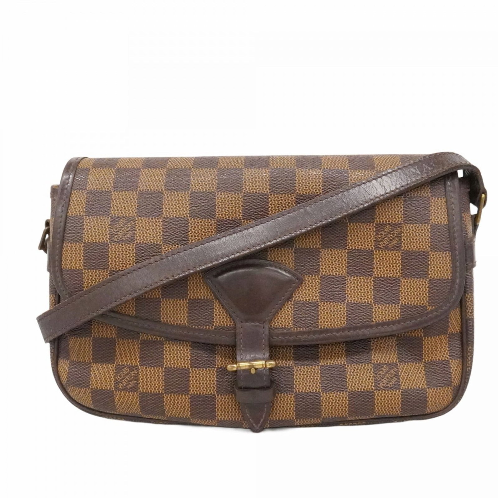 Louis Vuitton Shoulder Bag: Louis Vuitton Shoulder Bag The Louis Vuitton Shoulder Bag features a classic Ebene color and timeless design. With its 18.5cm x 26cm x 8.5cm dimensions, this shoulder bag offers a spacious interior